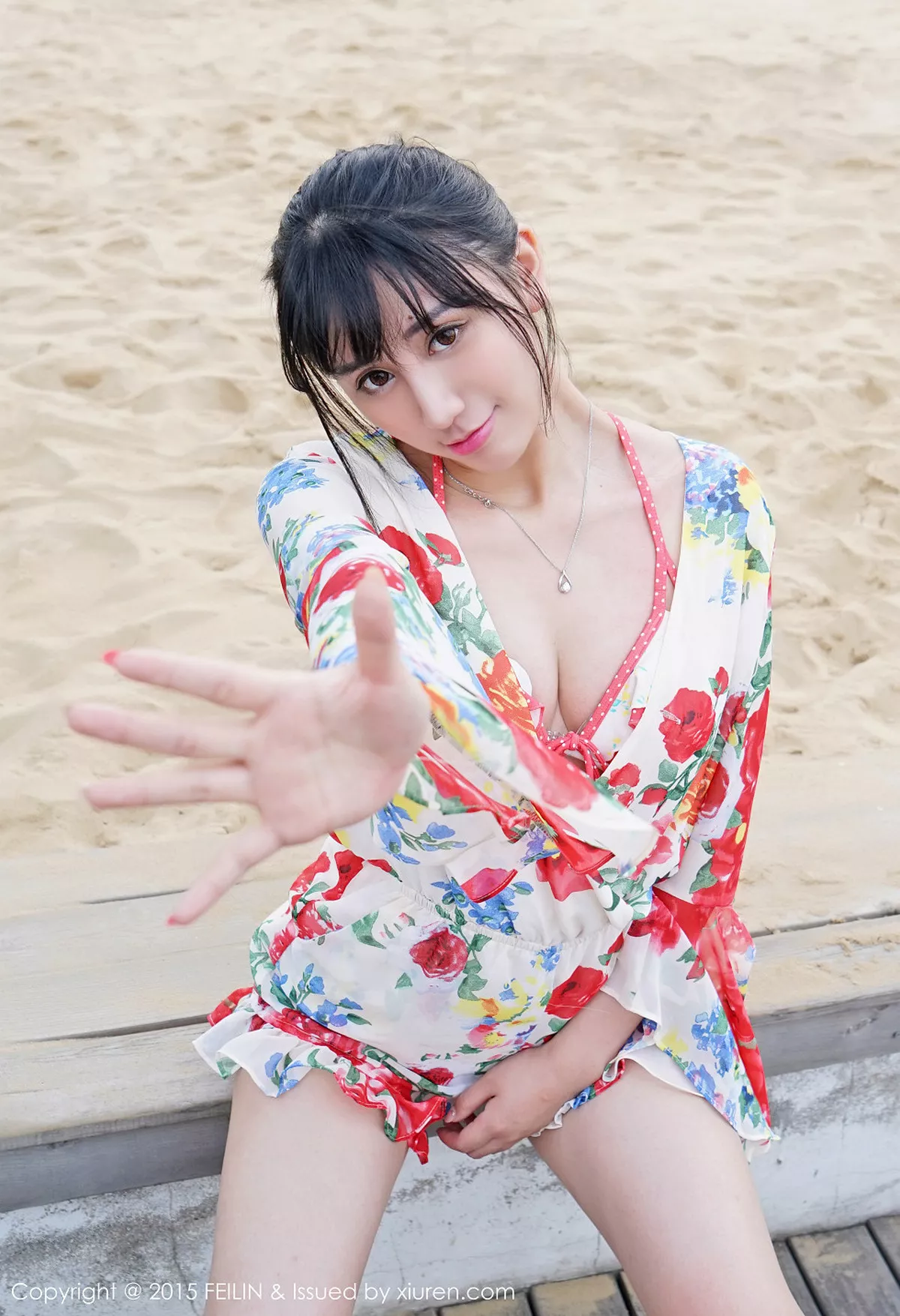 秀人集.com_[FeiLin嗲囡囡]Vol.005_嫩模杨晓青儿沙滩上的网球女郎性感内衣写真42P