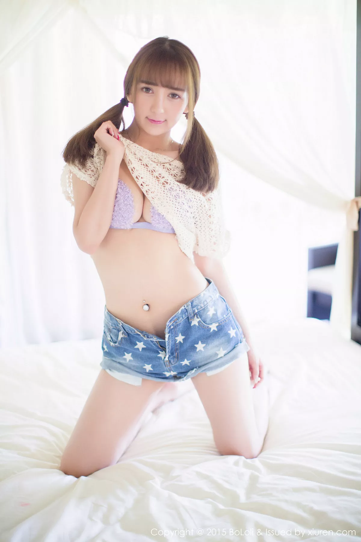 秀人集.com_[BoLoli波萝社]Vol.015_嫩模小潘鼠三亚旅拍吊带牛仔裙完美身材丰满写真80P