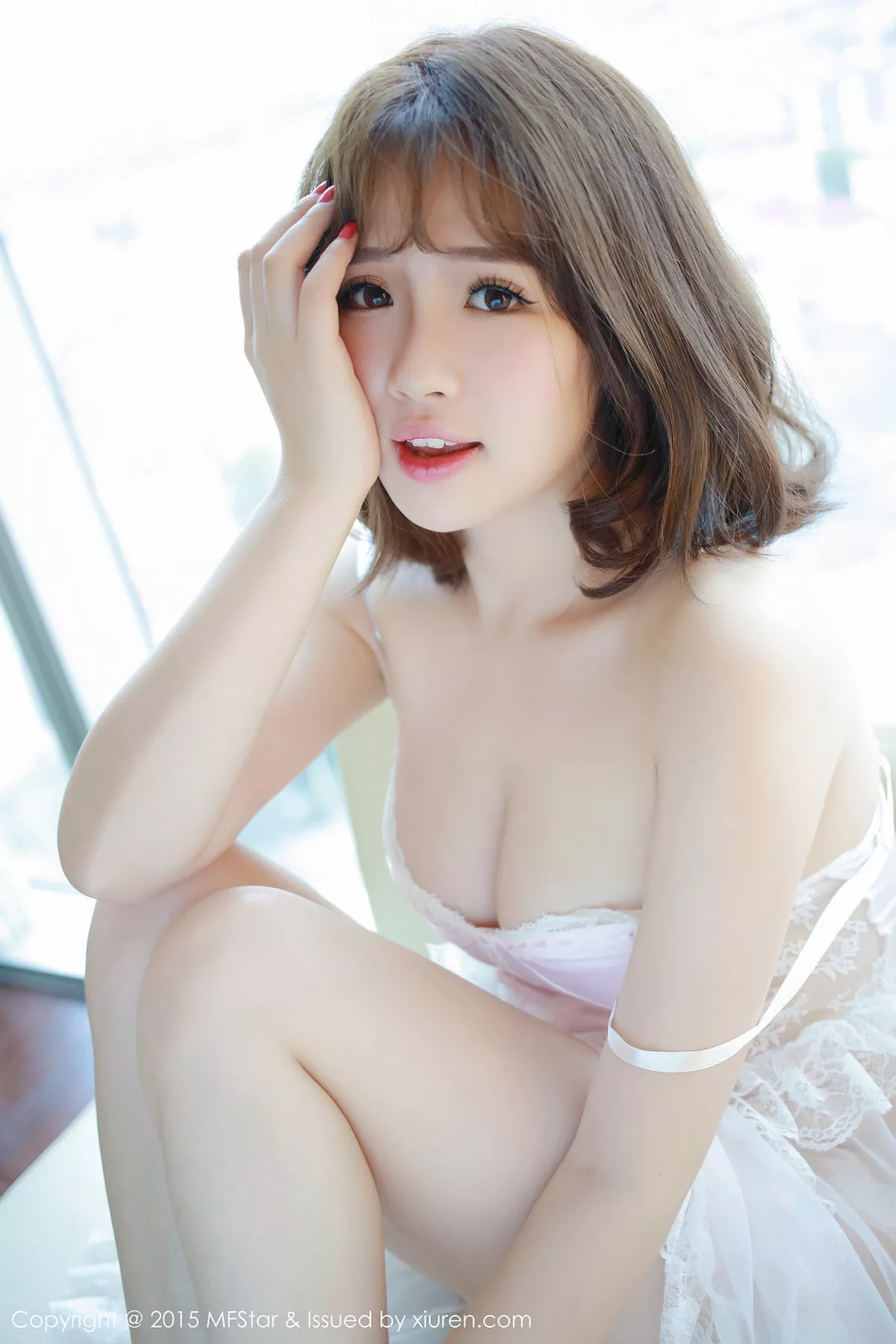 秀人集.com_[MFStar模范学院]Vol.013_嫩模徐cake居家私房白嫩豪乳丰满诱惑写真50P
