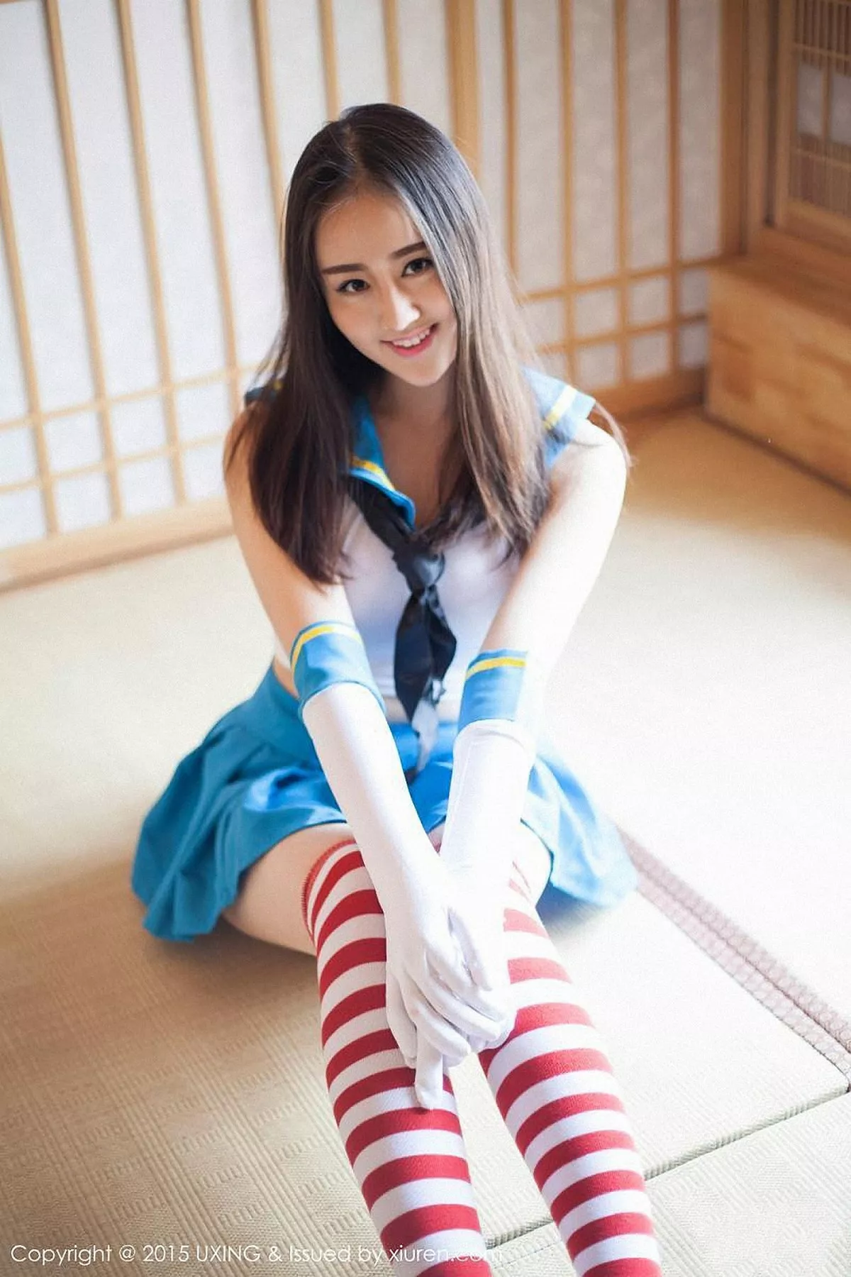 秀人集.com_[UXING优星馆]Vol.005_新人嫩模Romi王朝朝蓝色妖姬性感比基尼秀豪乳写真62P