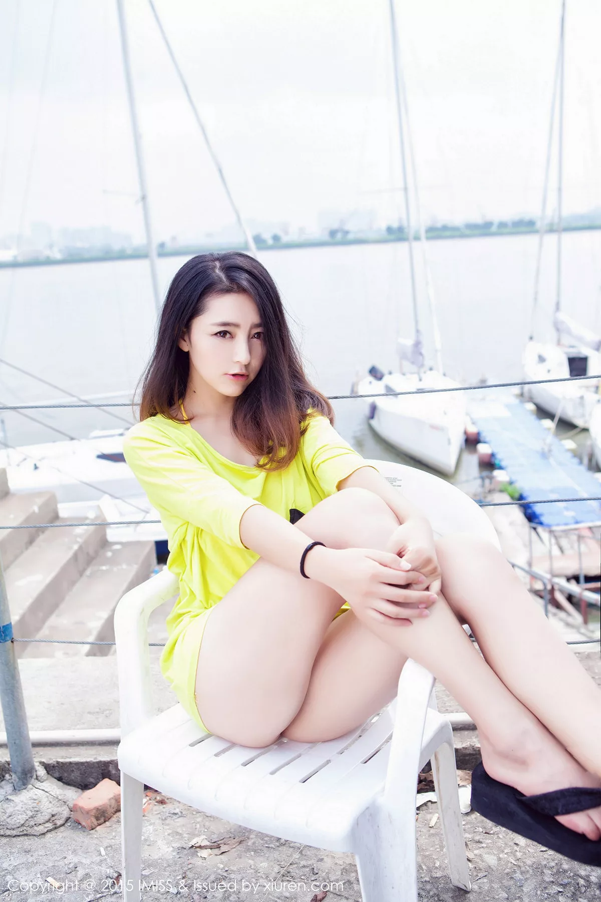 秀人集.com_[IMISS爱蜜社]Vol.017_嫩模夏茉GIGI黄色连体泳装木瓜奶极致诱惑写真64P