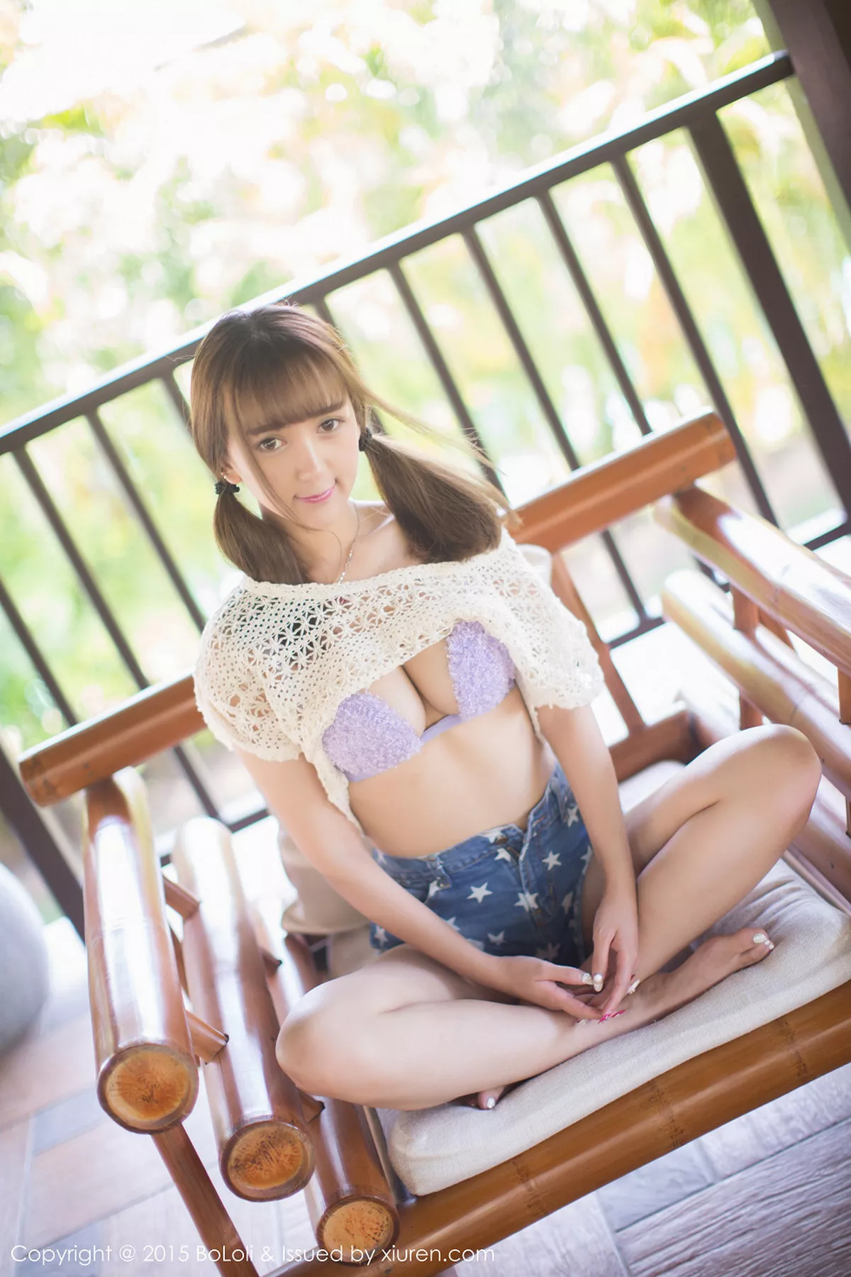 秀人集.com_[BoLoli波萝社]Vol.015_嫩模小潘鼠三亚旅拍吊带牛仔裙完美身材丰满写真80P