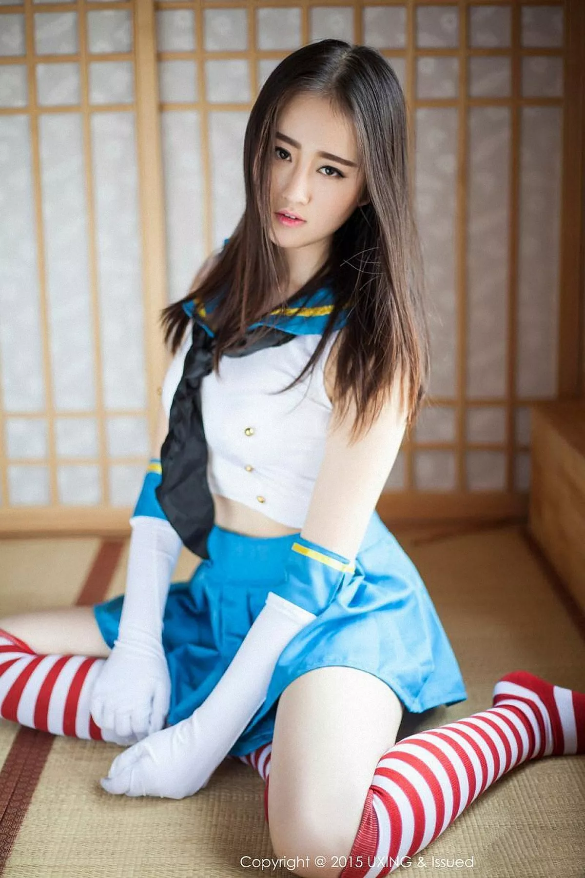 秀人集.com_[UXING优星馆]Vol.005_新人嫩模Romi王朝朝蓝色妖姬性感比基尼秀豪乳写真62P