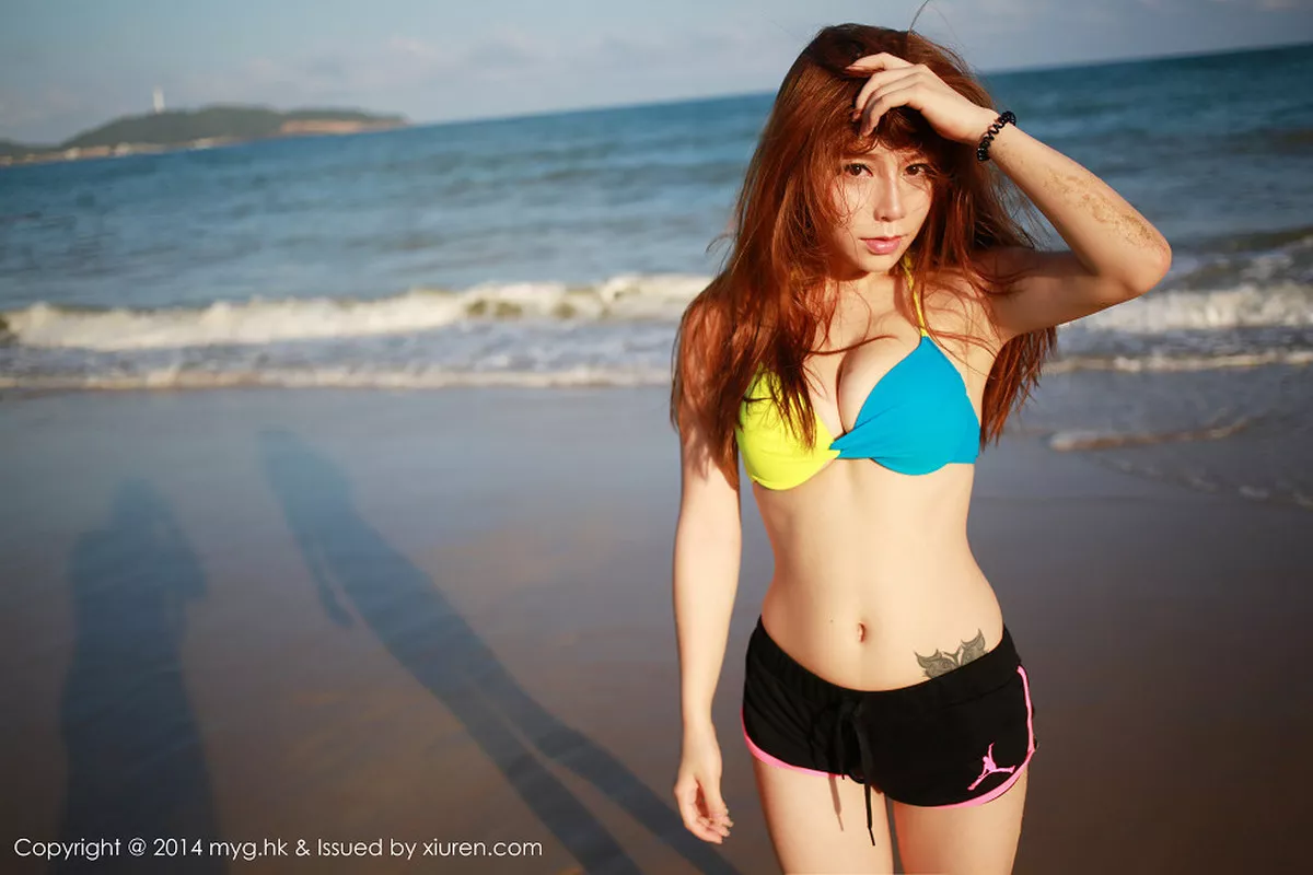 秀人集.com_[MyGirl美媛馆]Vol.007_嫩模vetiver嘉宝贝儿海边性感内衣秀豪乳写真131P