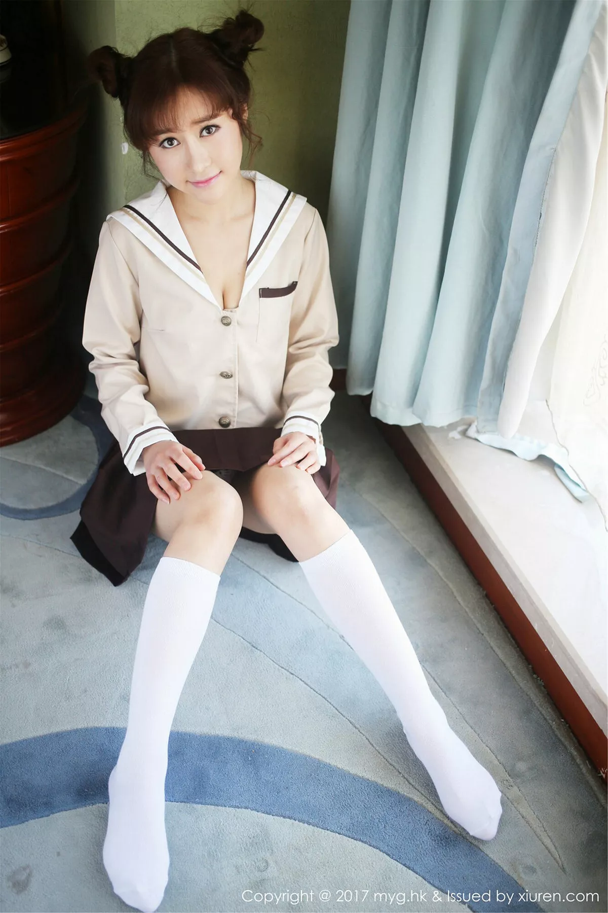秀人集.com_[MyGirl美媛馆]Vol.247_新人嫩模小珂luka居家大床上蕾丝内裤秀翘臀纯白诱惑写真56P