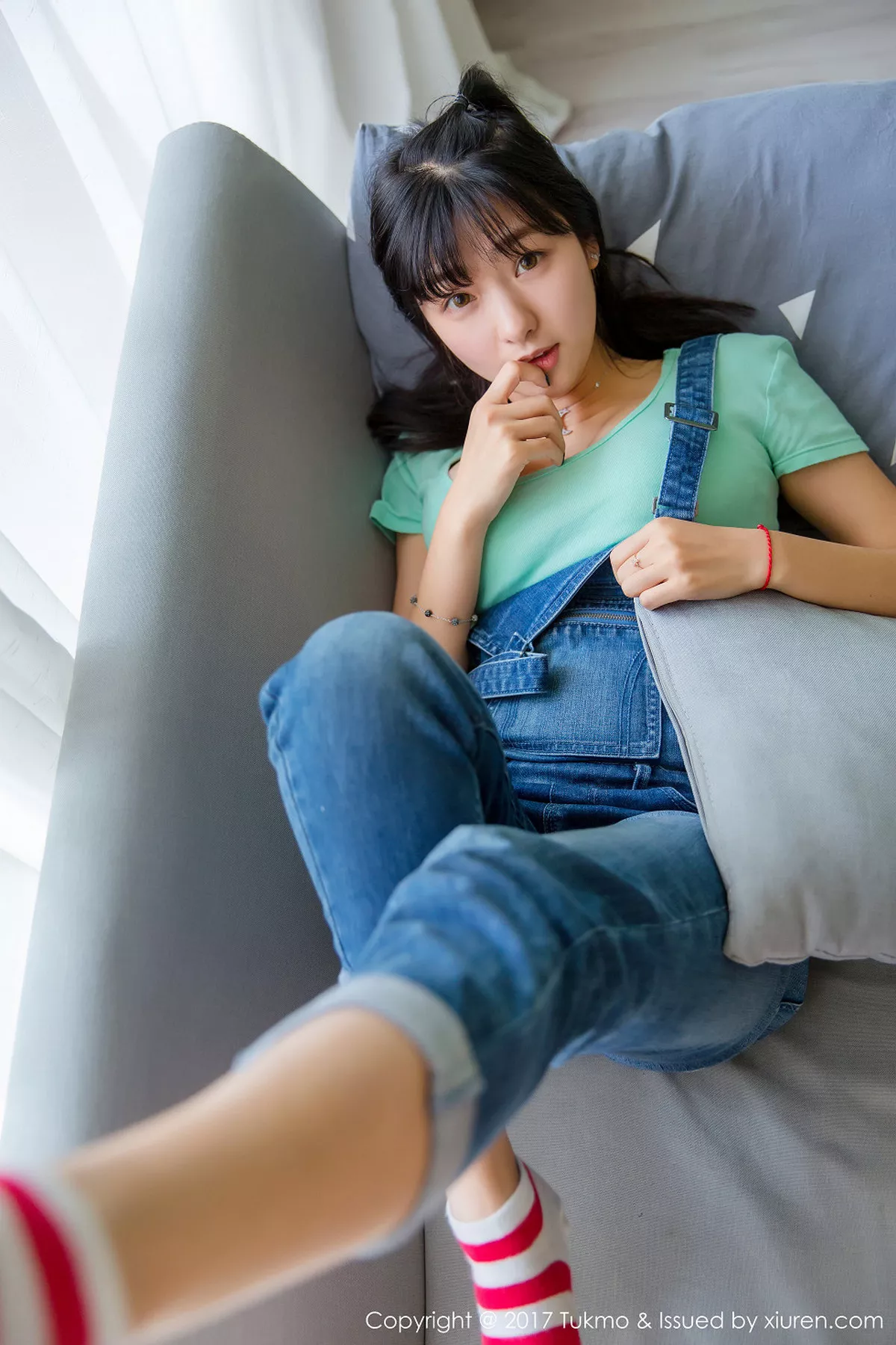 秀人集.com_[Tukmo兔几盟]Vol.095_巨乳萝莉球球居家牛仔裤系列娇羞可人清爽迷人写真41P
