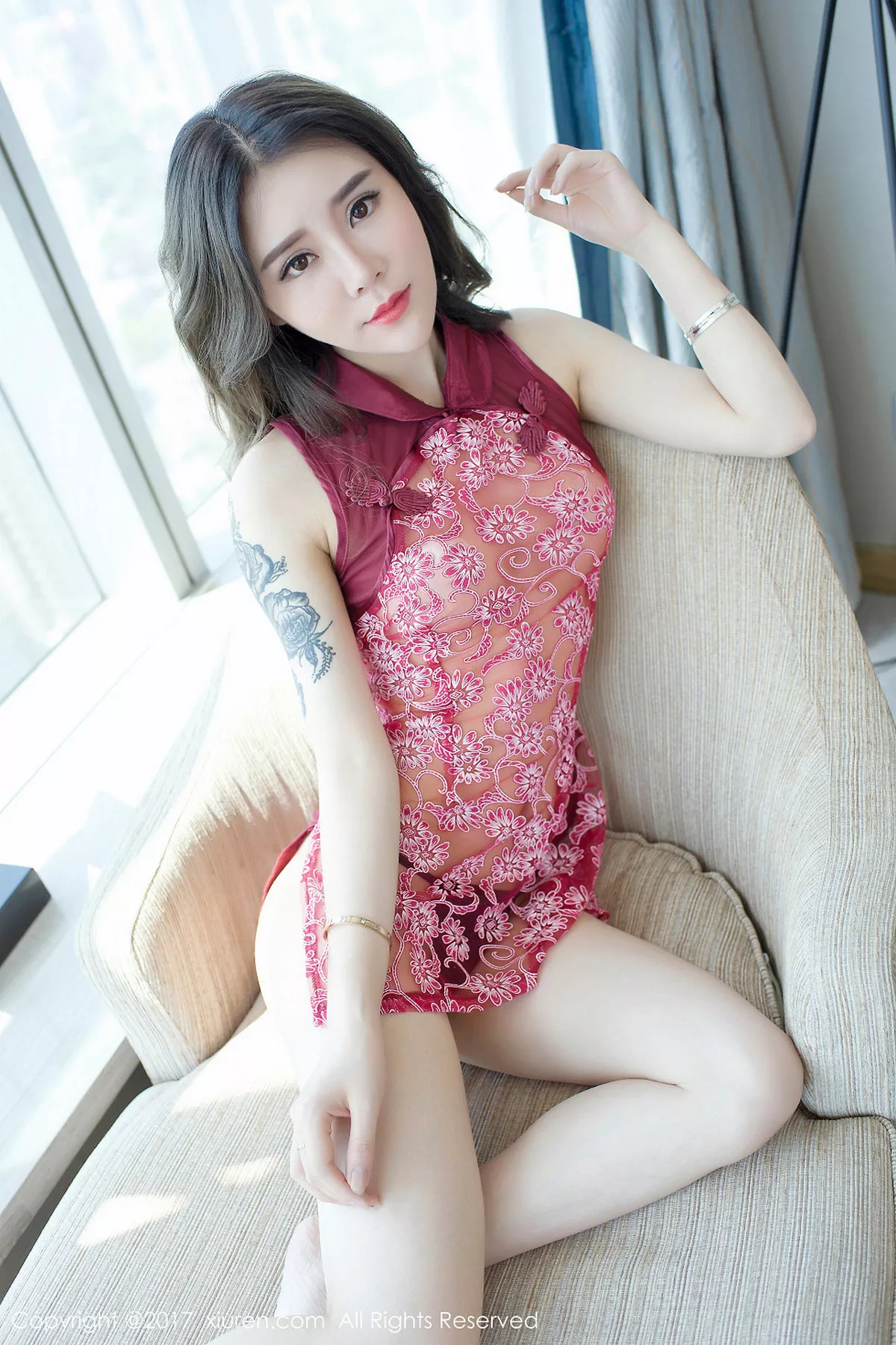 秀人集.com_[XiuRen秀人网]No.763_嫩模爱丽莎Lisa缕空旗袍透视秀美乳浴室里高叉比基尼性感写真60P