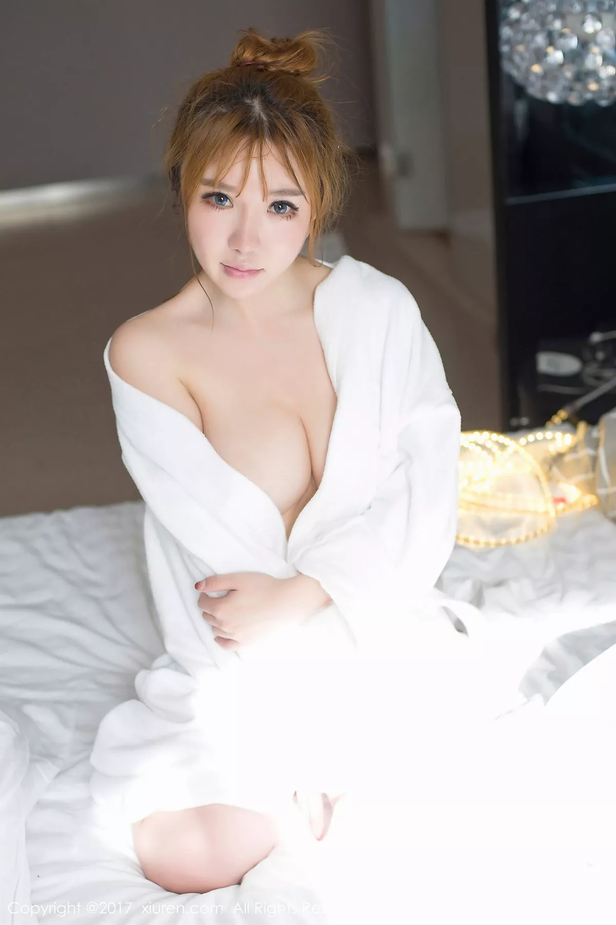秀人集.com_[XiuRen秀人网]No.778_嫩模小公举Amy白色蕾丝内衣秀浑圆美乳浴缸里湿身诱惑写真47P