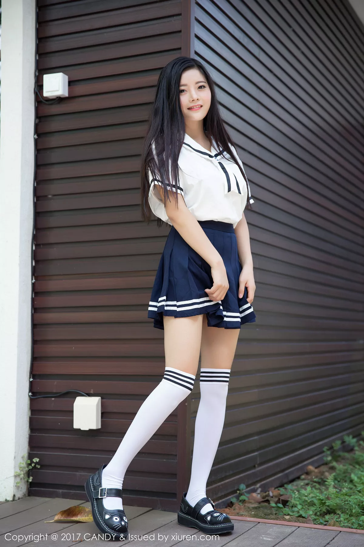 秀人集.com_[Candy糖果画报]Vol.027_嫩模林美惠子Mieko清新学生装秀完美身材美胸丰臀写真42P