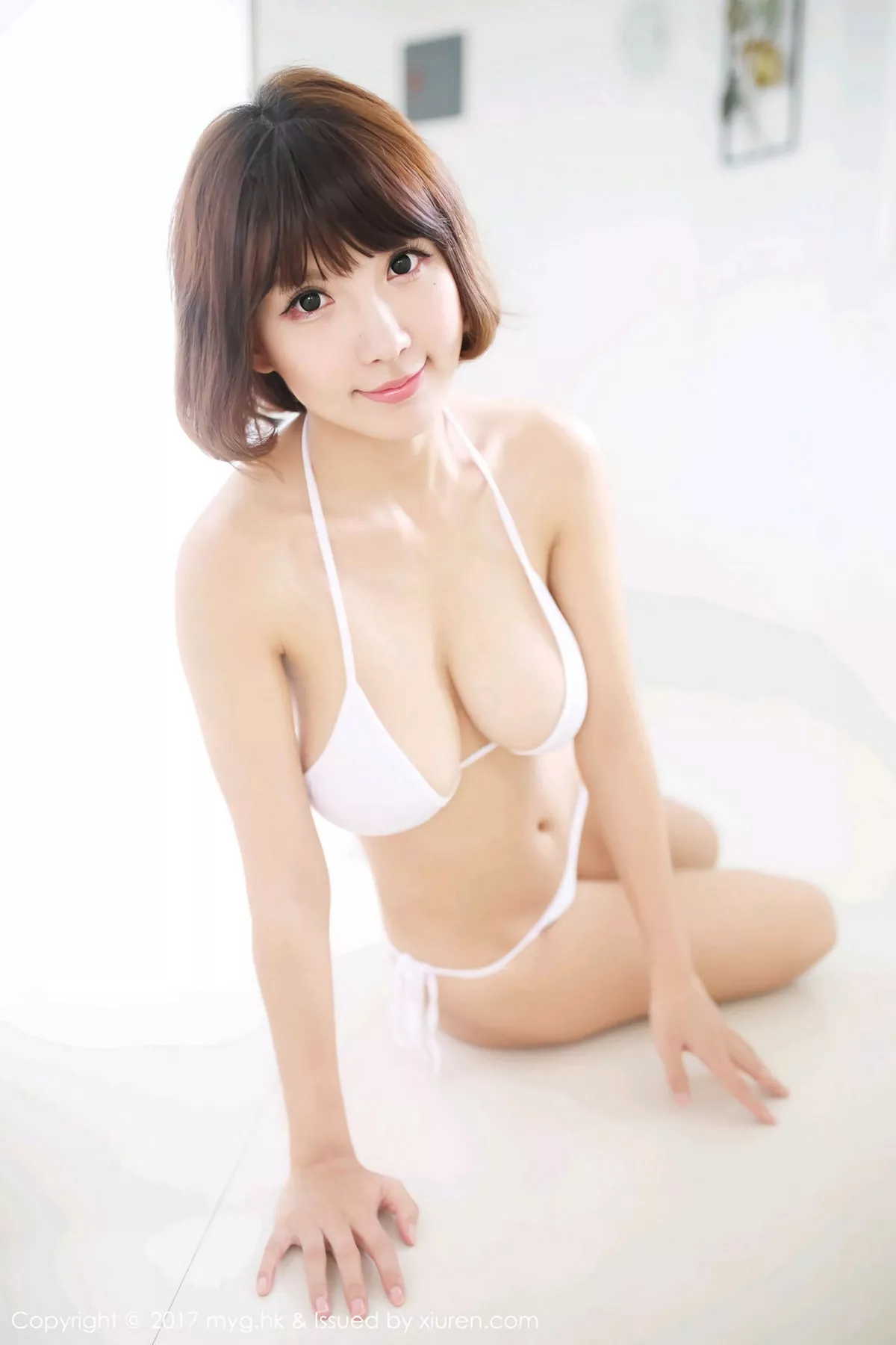 秀人集.com_[MyGirl美媛馆]Vol.262_女神晓茜sunny薄荷岛旅拍性感白色比基尼完美身材写真74P