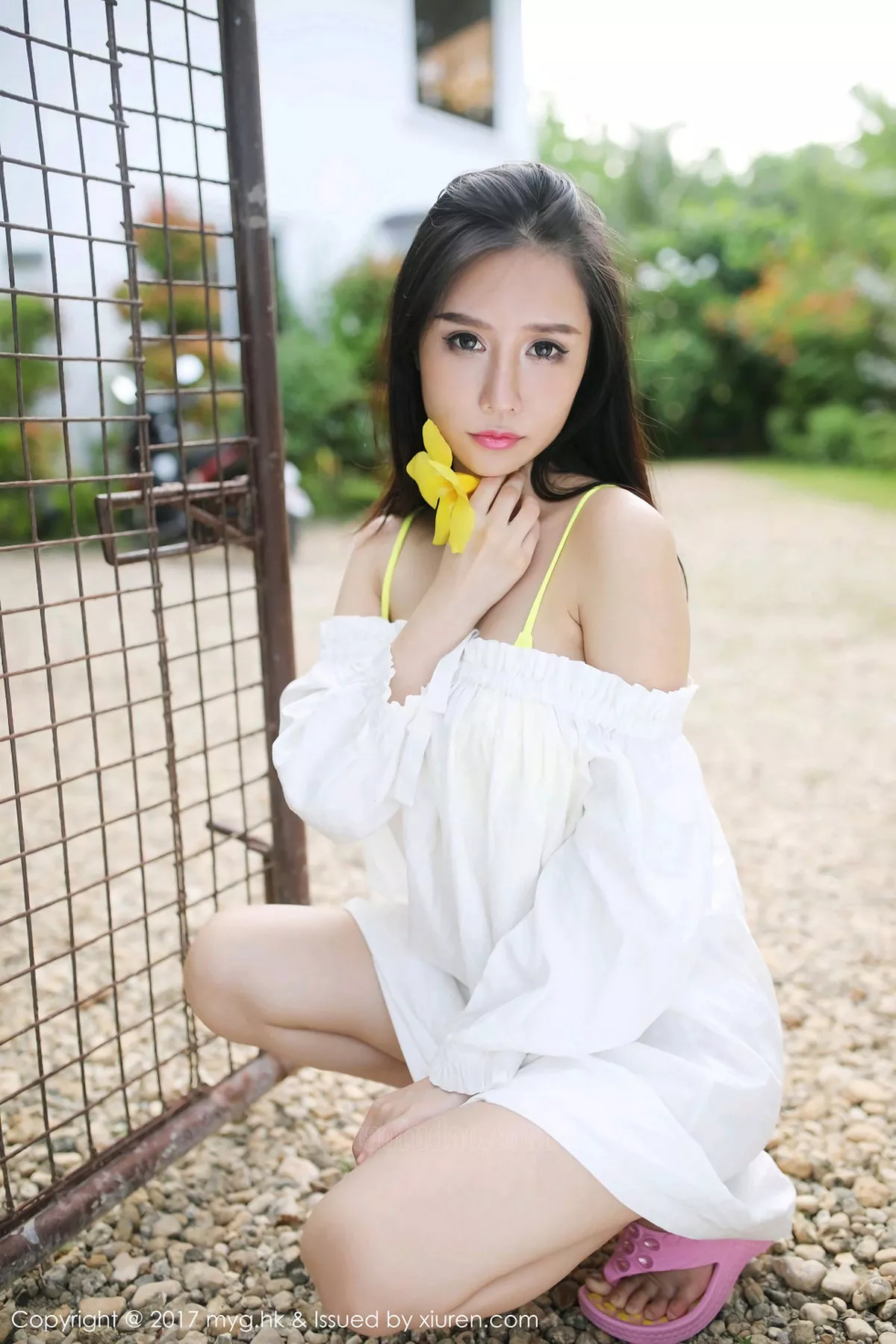 秀人集.com_[MyGirl美媛馆]Vol.260_嫩模女神于大乔薄荷岛旅拍黄色比基尼湿身秀美乳诱惑写真48P