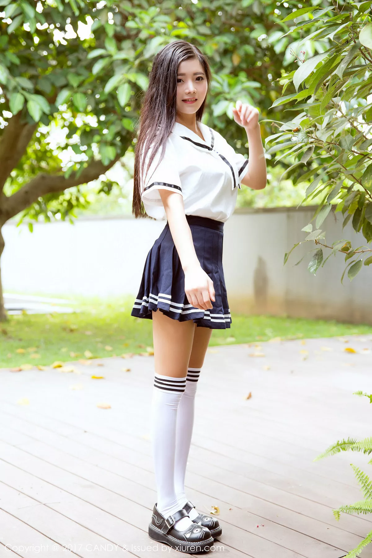 秀人集.com_[Candy糖果画报]Vol.027_嫩模林美惠子Mieko清新学生装秀完美身材美胸丰臀写真42P
