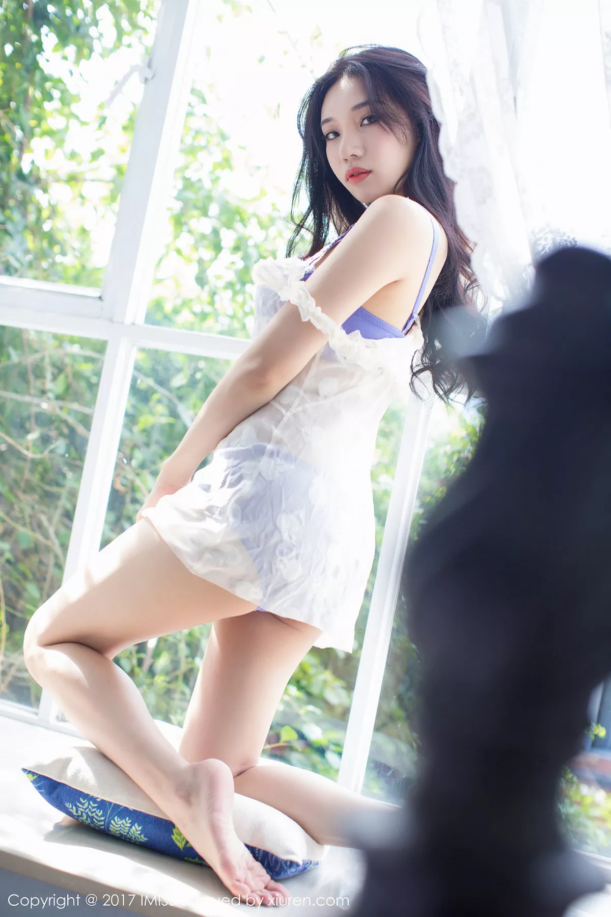 秀人集.com_[IMISS爱蜜社]Vol.187_嫩模小狐狸Sica黑色蕾丝情趣内衣缕空秀美乳极致诱惑写真35P