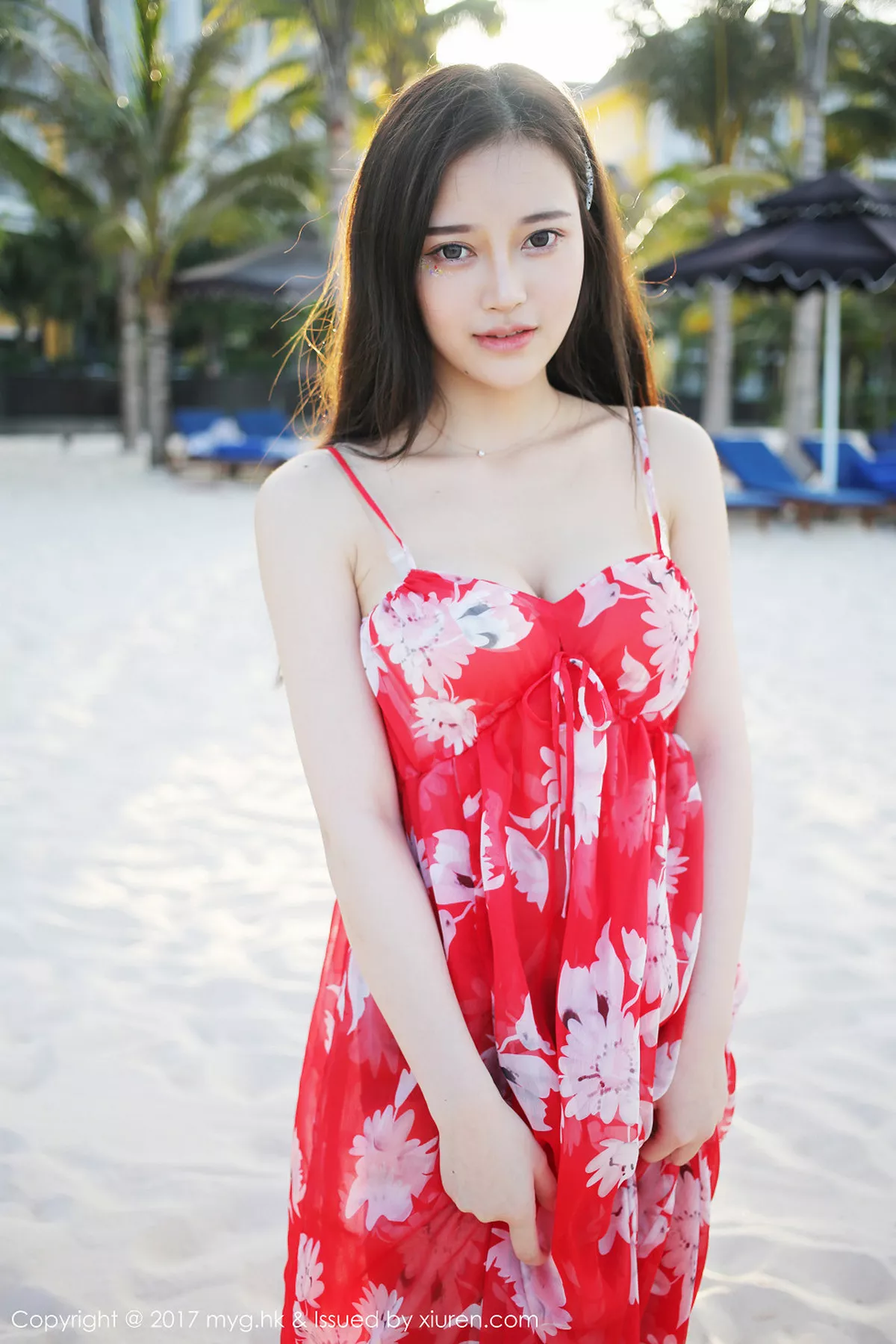 秀人集.com_[MyGirl美媛馆]Vol.264_嫩模唐琪儿il越南旅拍波西米亚风红色吊带裙性感写真51P