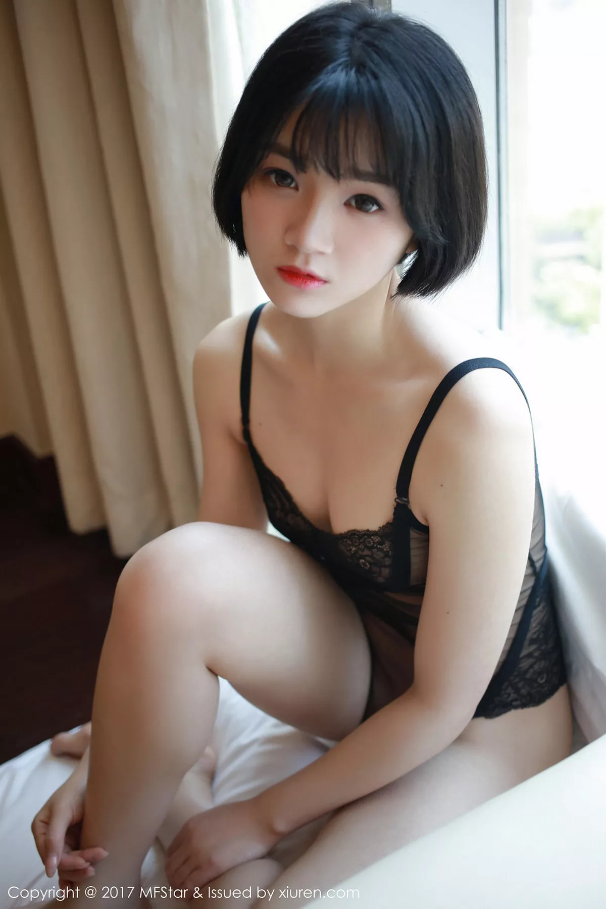 秀人集.com_[MFStar模范学院]Vol.110_嫩模悦爷妖精黑色蕾丝情趣内衣透视秀美乳诱惑写真52P