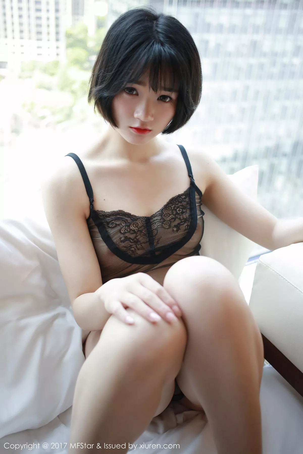秀人集.com_[MFStar模范学院]Vol.110_嫩模悦爷妖精黑色蕾丝情趣内衣透视秀美乳诱惑写真52P
