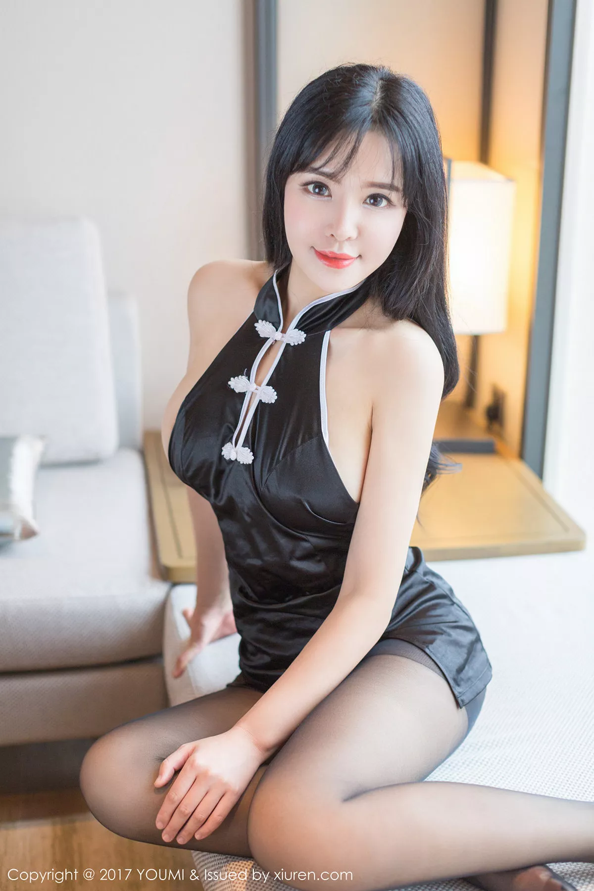 秀人集.com_[YouMi尤蜜荟]Vol.074_嫩模女神刘钰儿白色蕾丝边丝袜情趣内衣系列完美诱惑写真50P