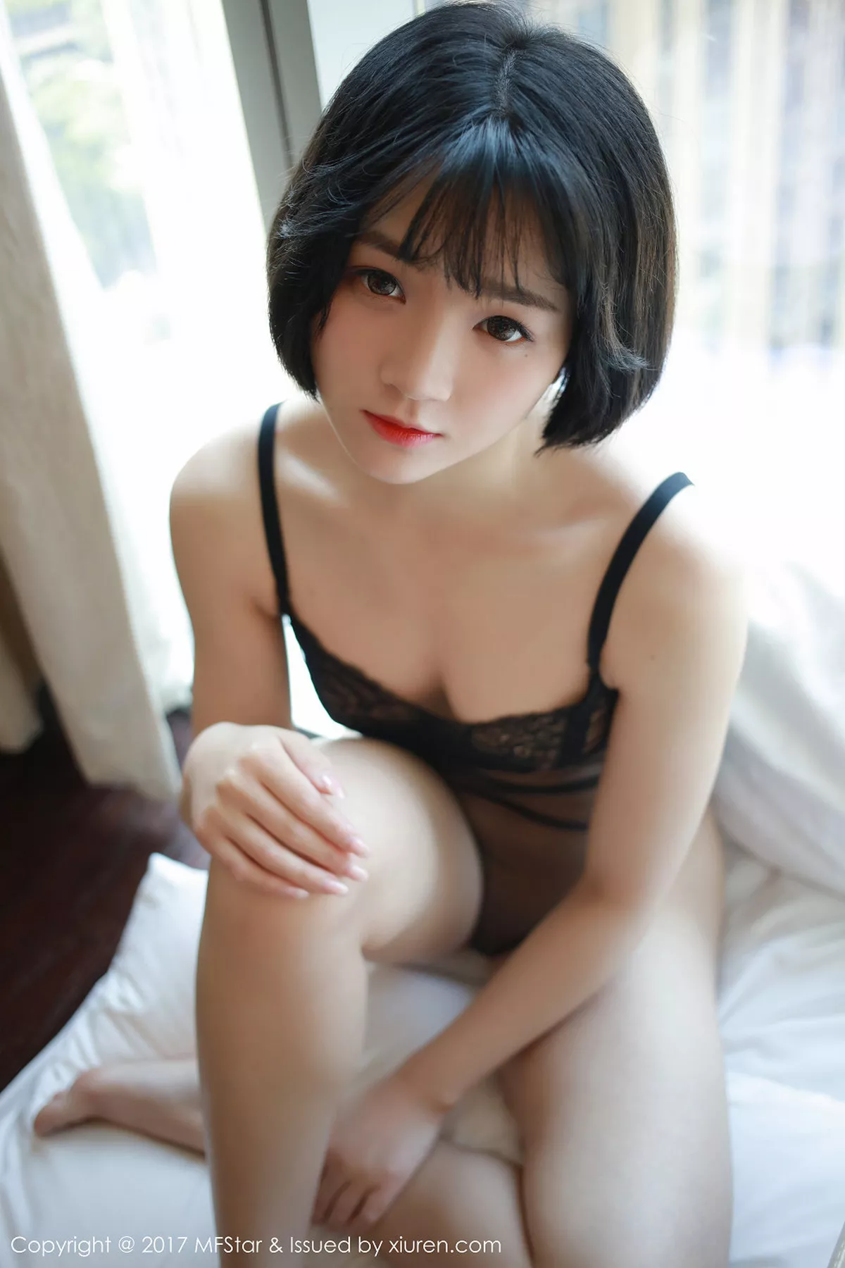 秀人集.com_[MFStar模范学院]Vol.110_嫩模悦爷妖精黑色蕾丝情趣内衣透视秀美乳诱惑写真52P