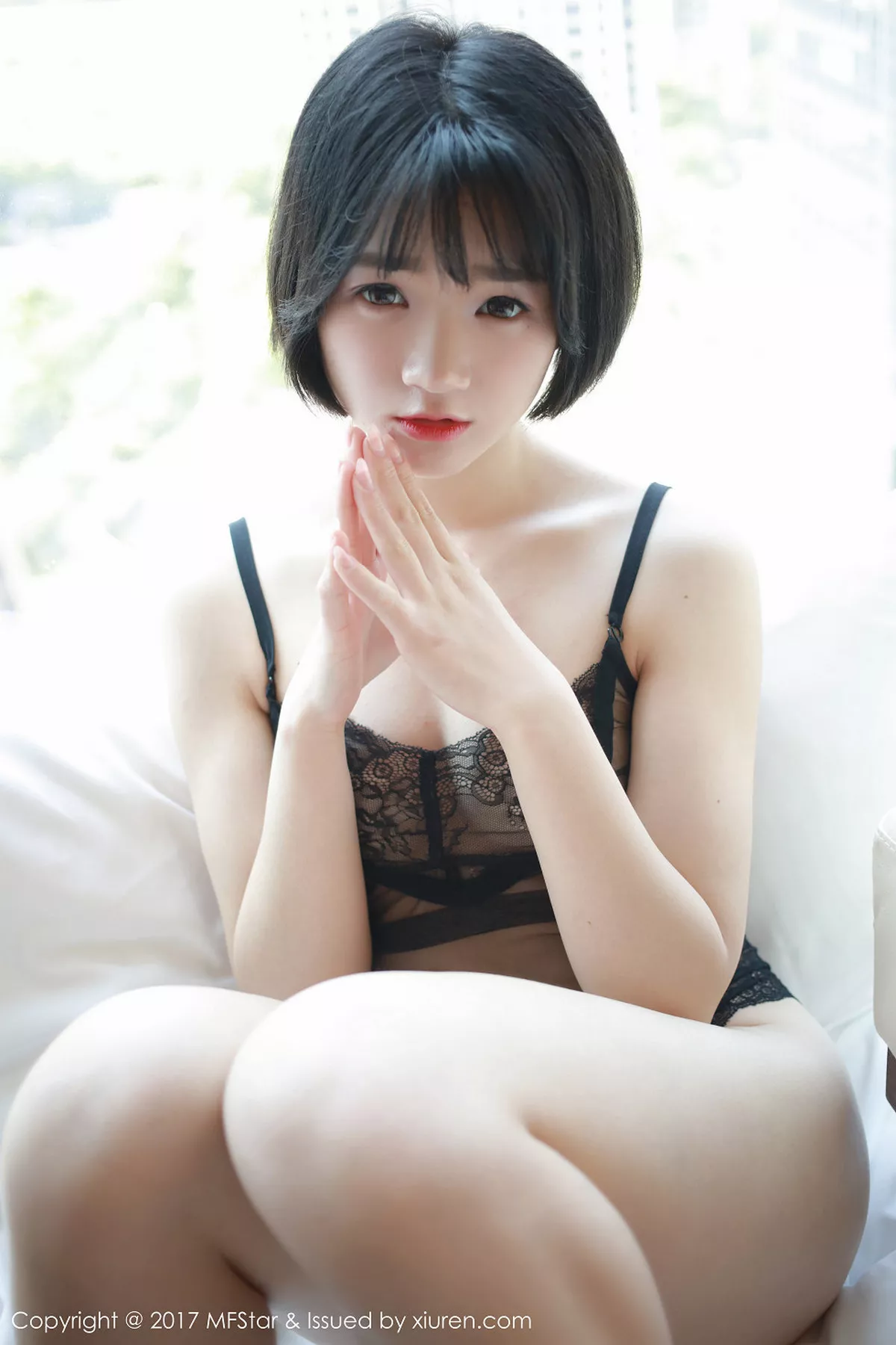 秀人集.com_[MFStar模范学院]Vol.110_嫩模悦爷妖精黑色蕾丝情趣内衣透视秀美乳诱惑写真52P