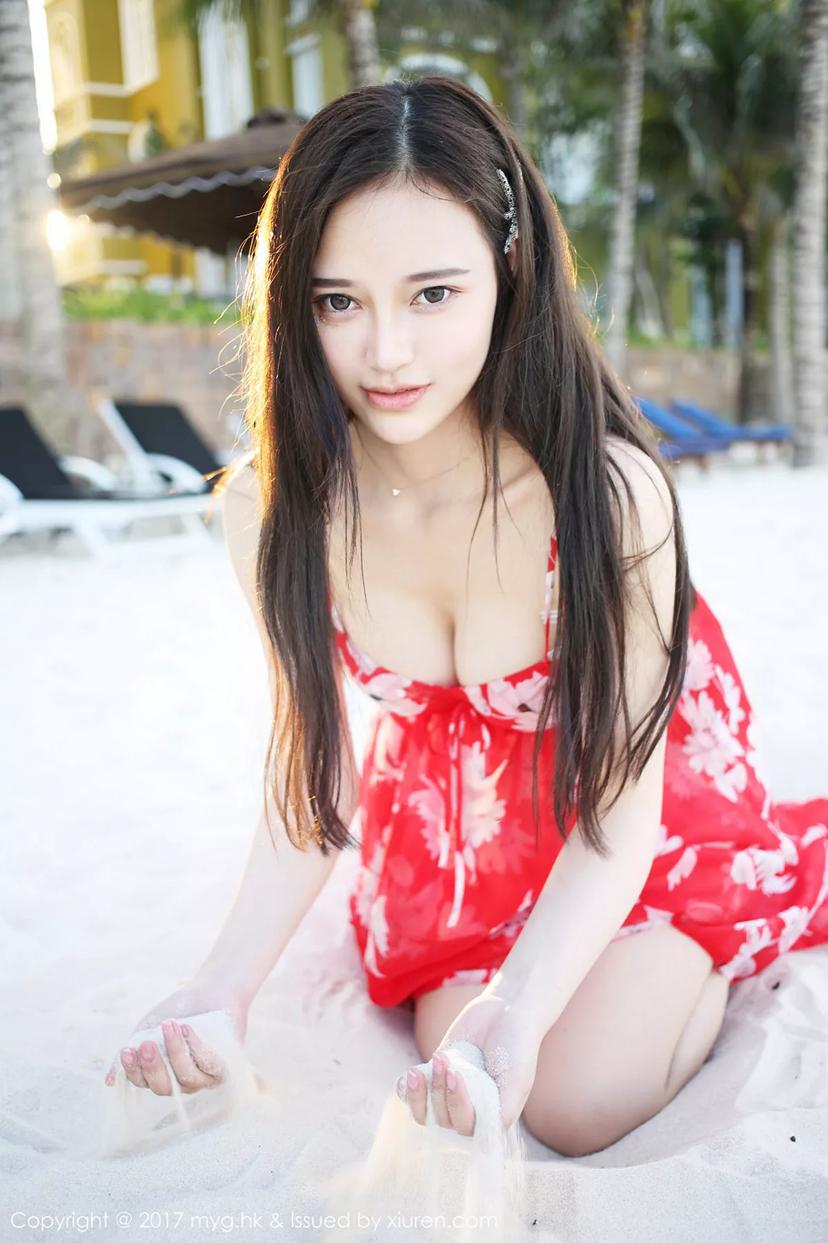 秀人集.com_[MyGirl美媛馆]Vol.264_嫩模唐琪儿il越南旅拍波西米亚风红色吊带裙性感写真51P