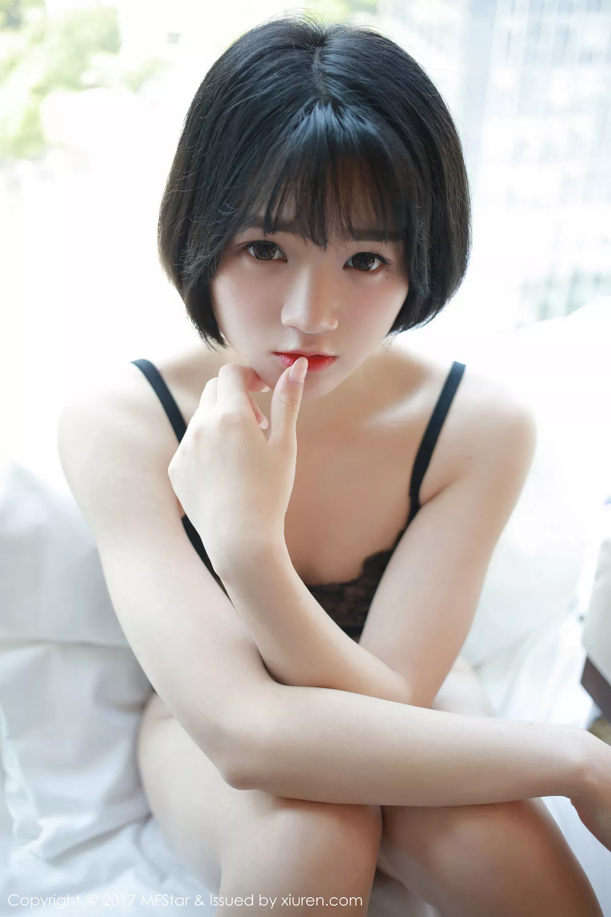 秀人集.com_[MFStar模范学院]Vol.110_嫩模悦爷妖精黑色蕾丝情趣内衣透视秀美乳诱惑写真52P