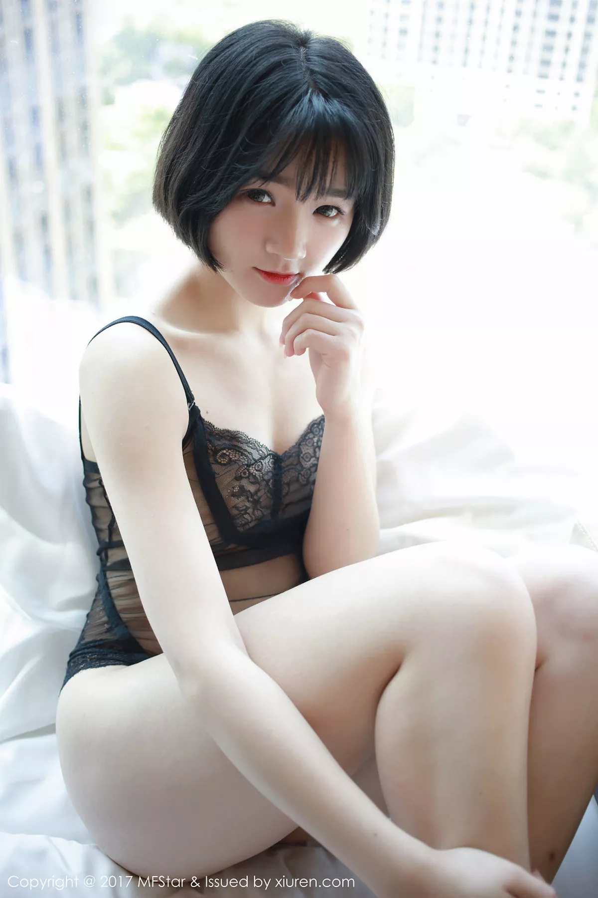 秀人集.com_[MFStar模范学院]Vol.110_嫩模悦爷妖精黑色蕾丝情趣内衣透视秀美乳诱惑写真52P