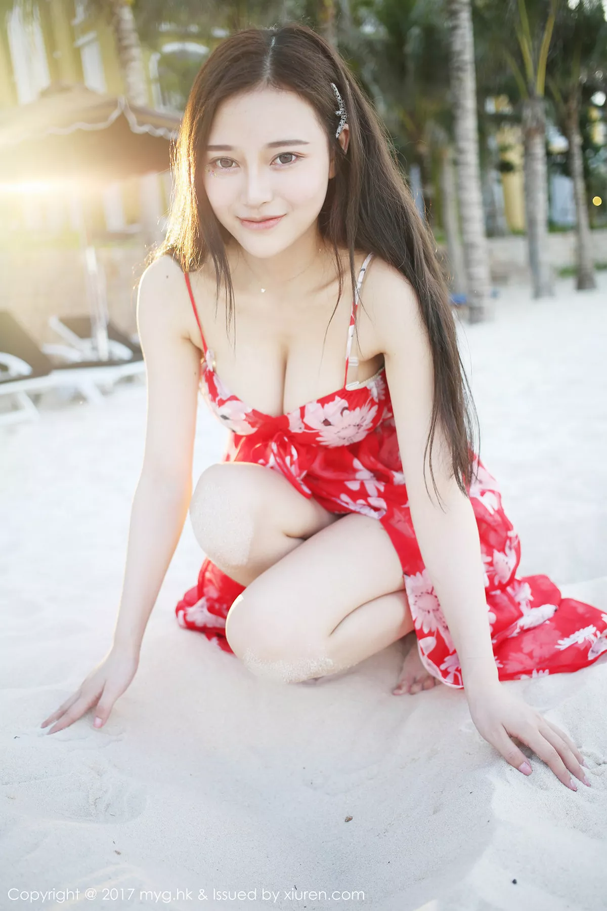 秀人集.com_[MyGirl美媛馆]Vol.264_嫩模唐琪儿il越南旅拍波西米亚风红色吊带裙性感写真51P