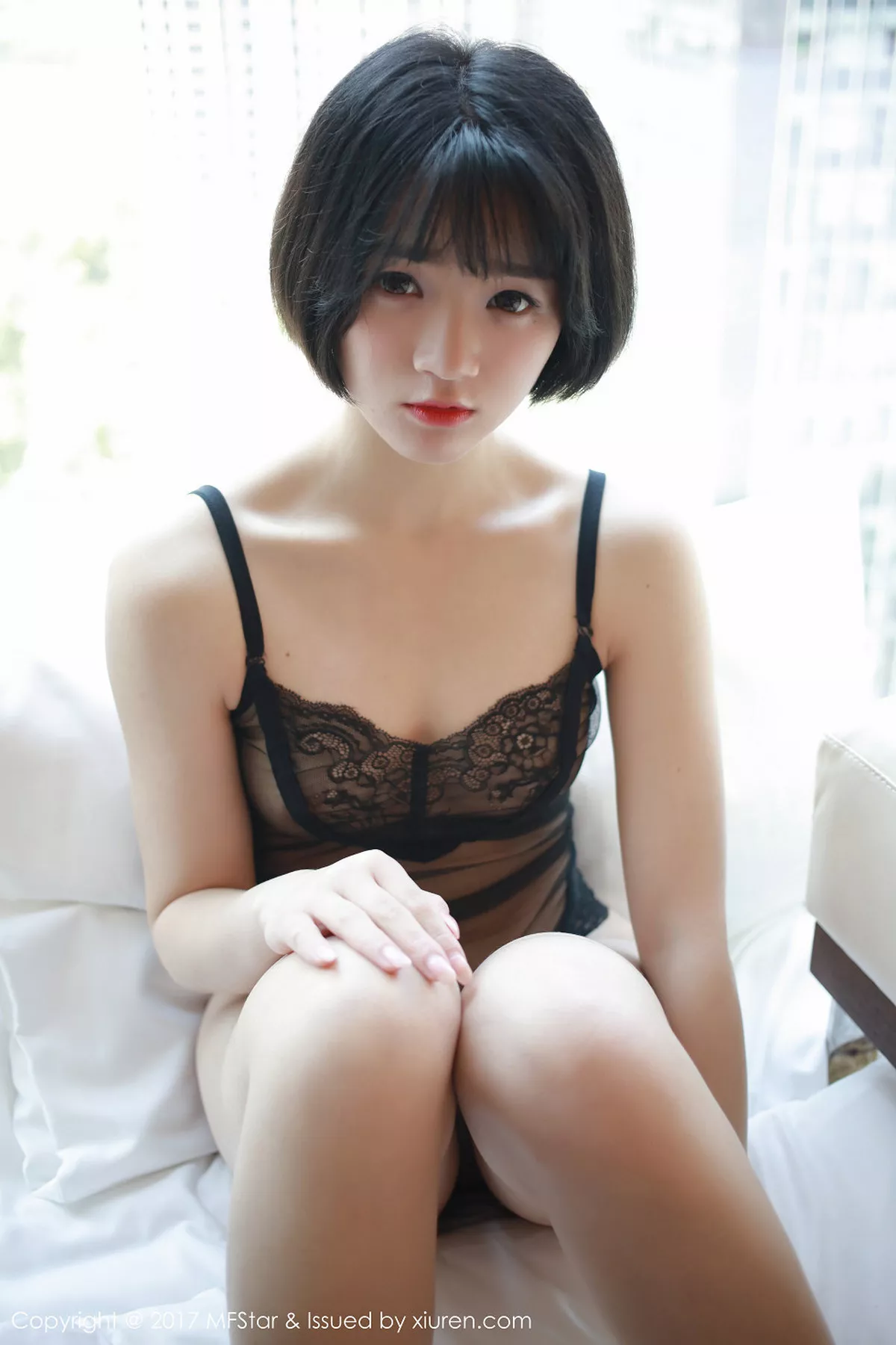 秀人集.com_[MFStar模范学院]Vol.110_嫩模悦爷妖精黑色蕾丝情趣内衣透视秀美乳诱惑写真52P