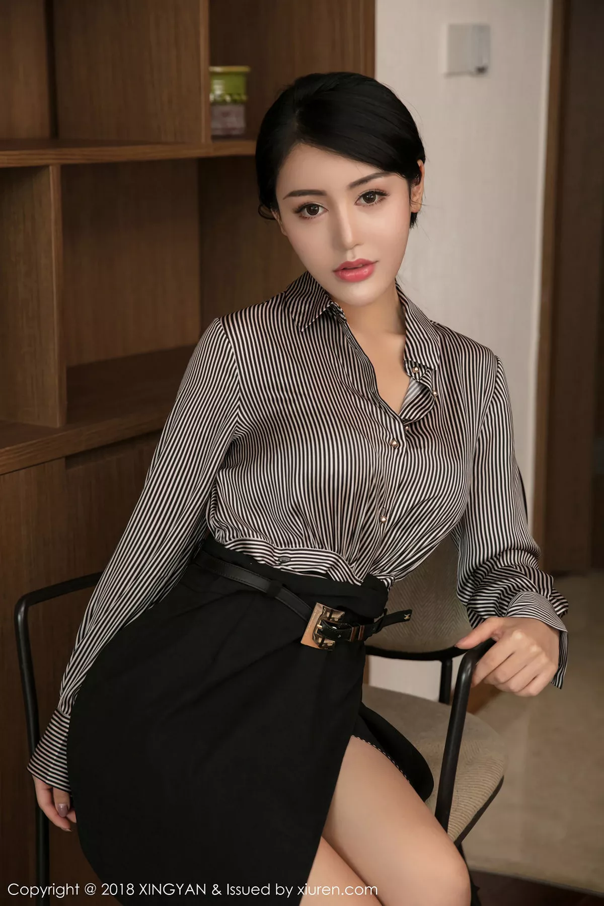 秀人集.com_[XINGYAN星颜社]Vol.020_嫩模陆梓琪浴室里黑色蕾丝内衣透视秀完美身材诱惑写真49P