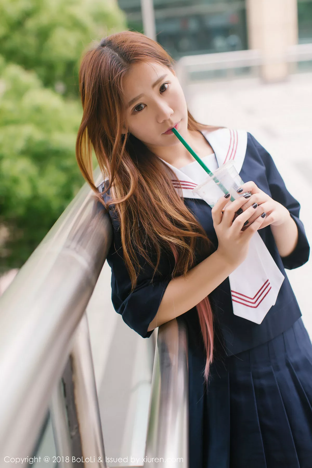 秀人集.com_[Tukmo兔几盟]Vol.107_嫩模董成丽清纯学生装游乐园外拍甜美笑容漂亮迷人写真42P