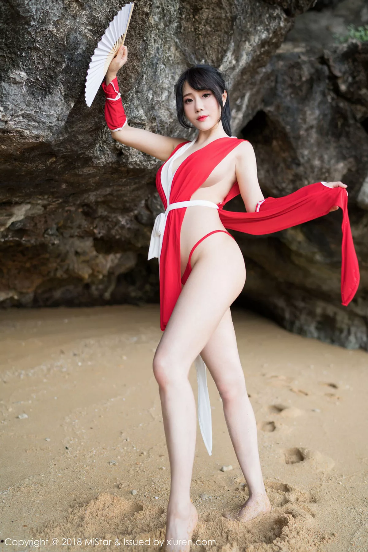 秀人集.com_[MiStar魅妍社]Vol.215_女神兜豆靓Youlina甲米旅拍外拍COS不知火舞热辣诱惑写真50P