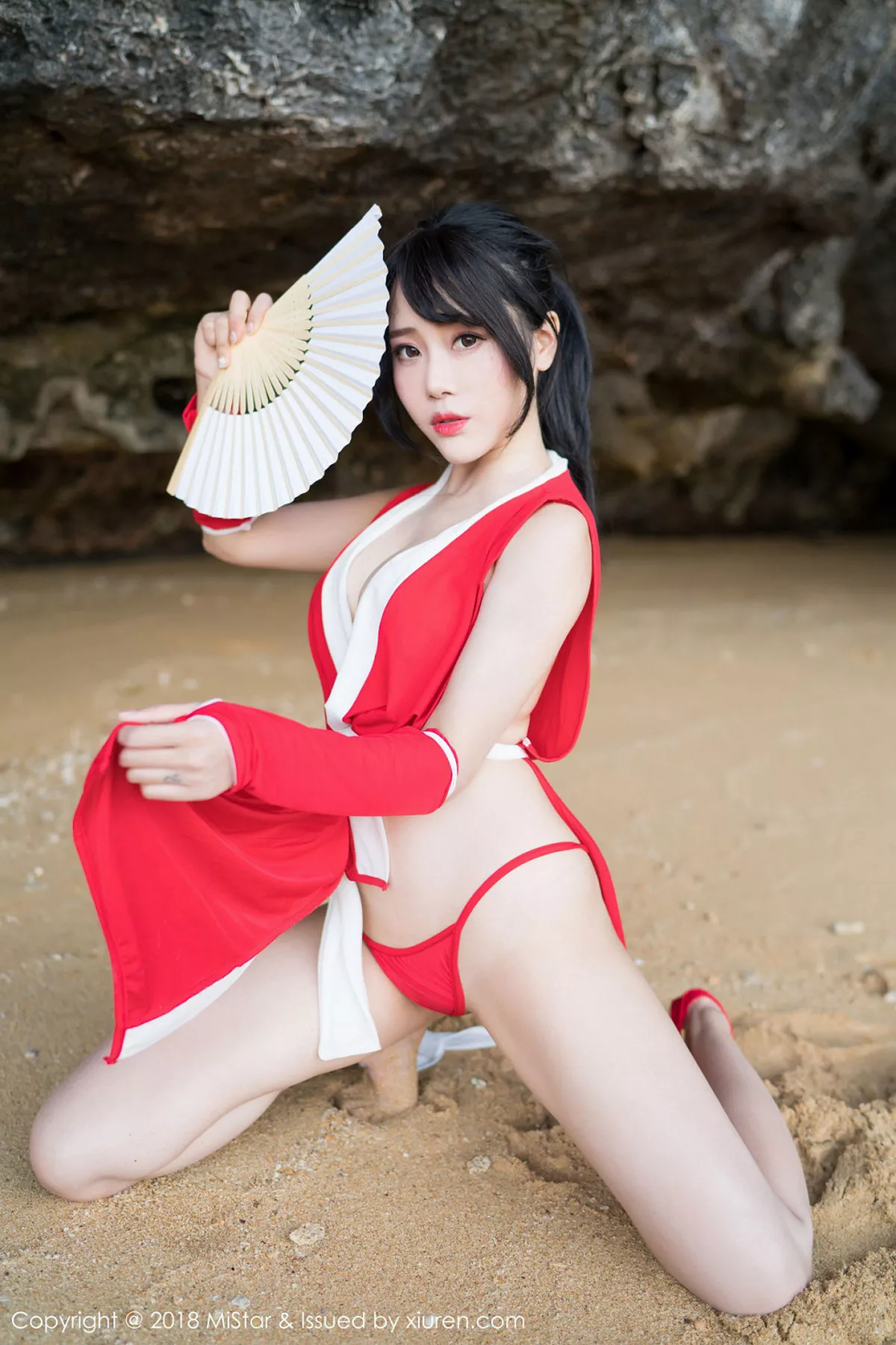 秀人集.com_[MiStar魅妍社]Vol.215_女神兜豆靓Youlina甲米旅拍外拍COS不知火舞热辣诱惑写真50P