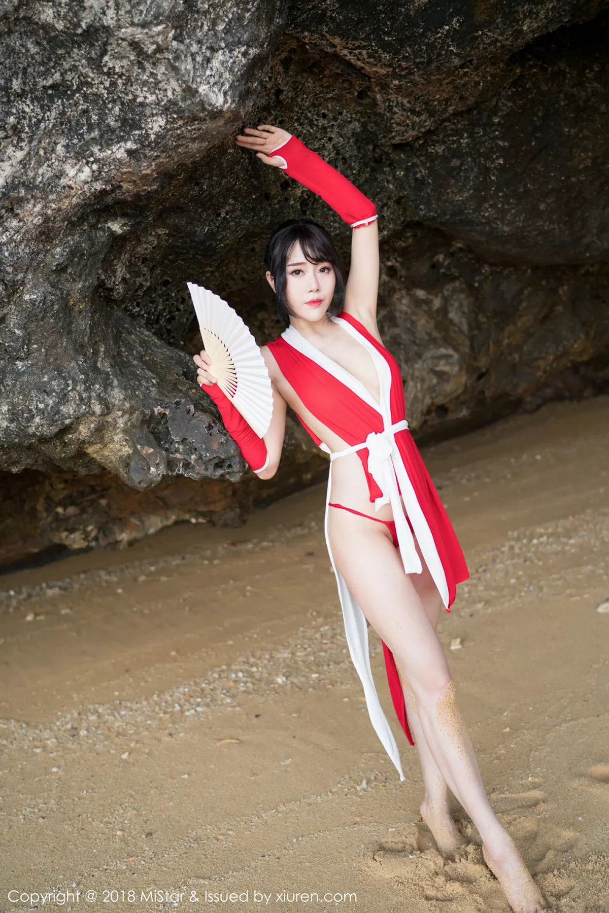 秀人集.com_[MiStar魅妍社]Vol.215_女神兜豆靓Youlina甲米旅拍外拍COS不知火舞热辣诱惑写真50P