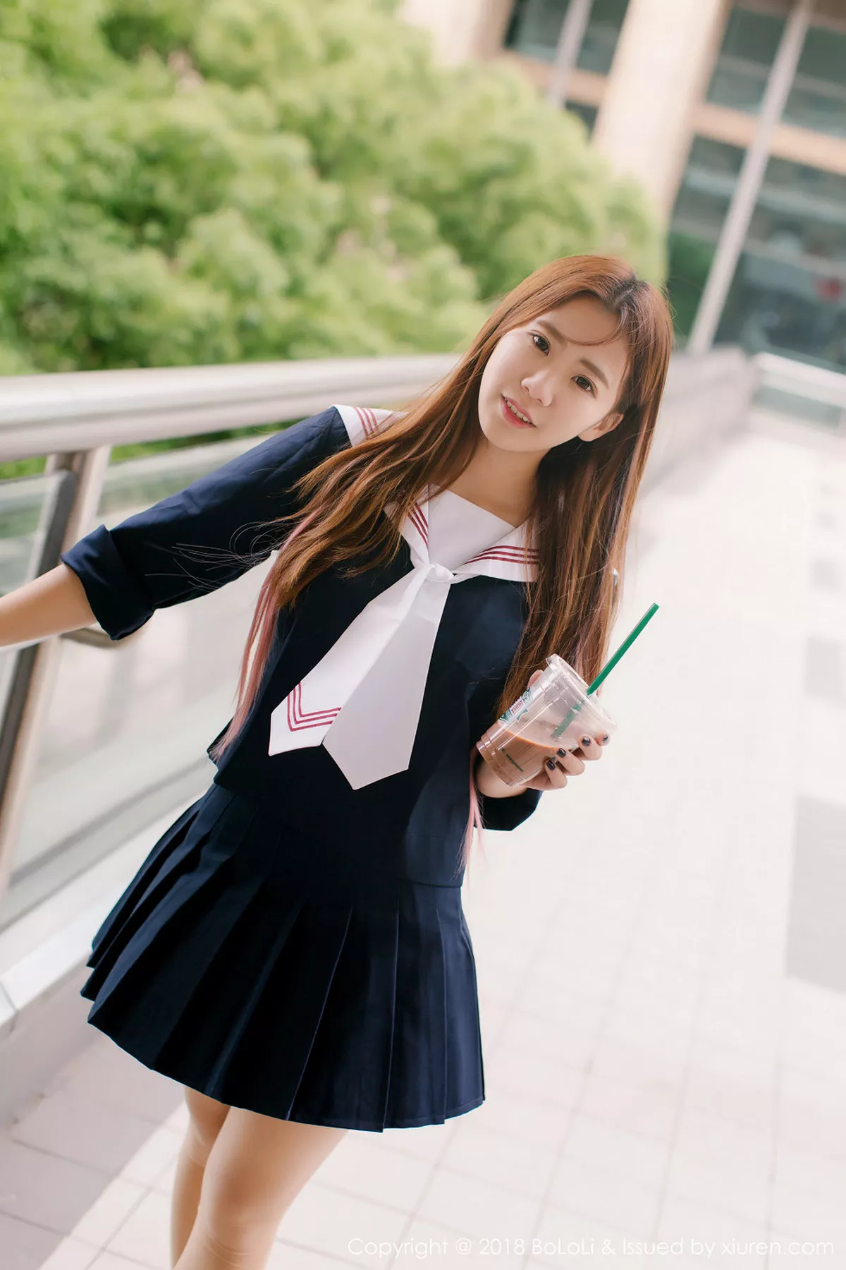 秀人集.com_[Tukmo兔几盟]Vol.107_嫩模董成丽清纯学生装游乐园外拍甜美笑容漂亮迷人写真42P