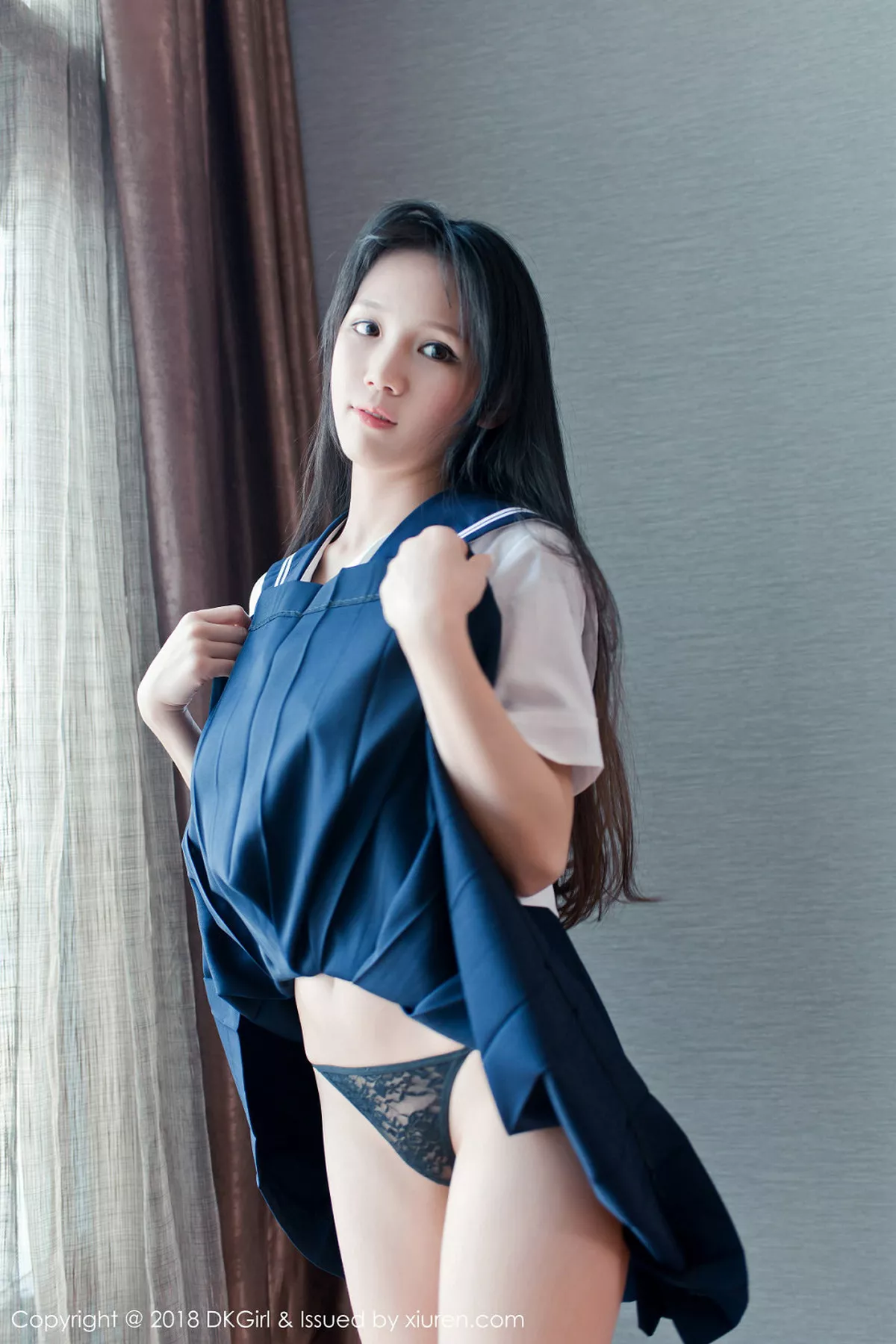 秀人集.com_[DKGirl御女郎]Vol.063_嫩模李可可性感黑色蕾丝内衣全脱双手捧豪乳撩人诱惑写真52P
