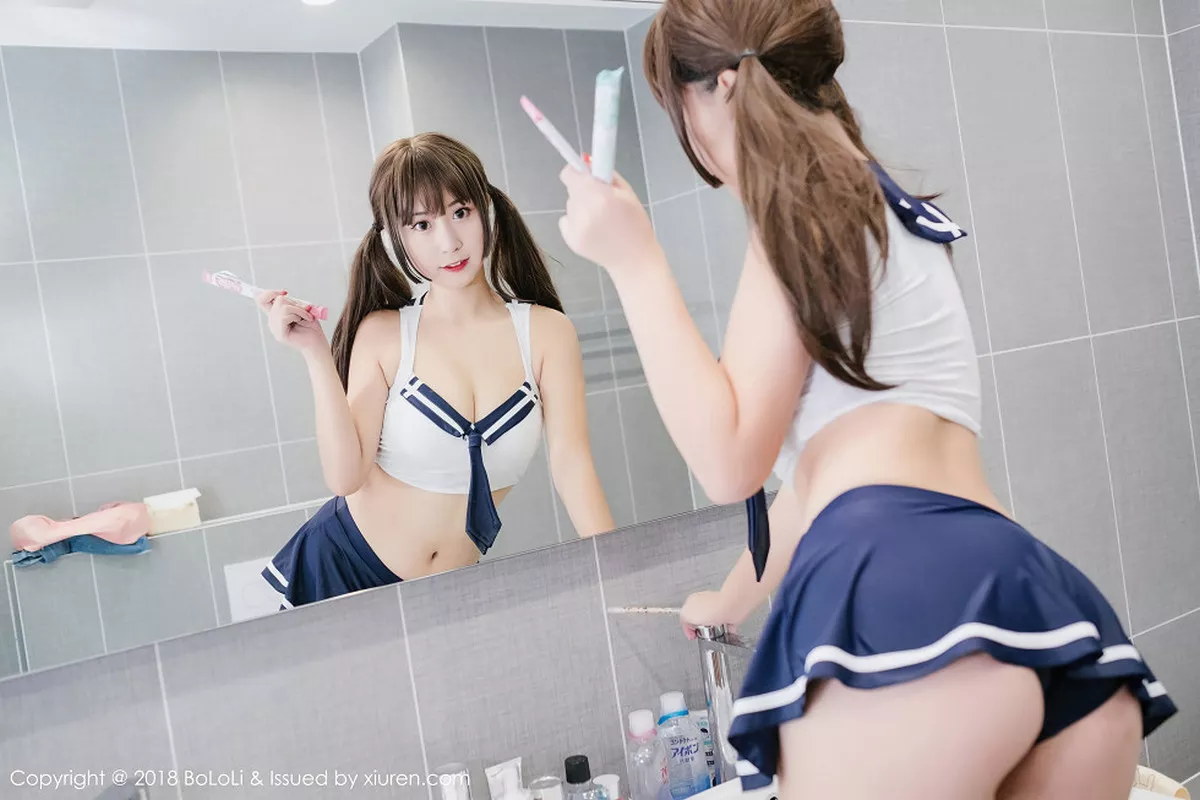 秀人集.com_[Tukmo兔几盟]Vol.115_美女主播猫九酱Sakura浴室里性感水手内衣湿身诱惑写真42P