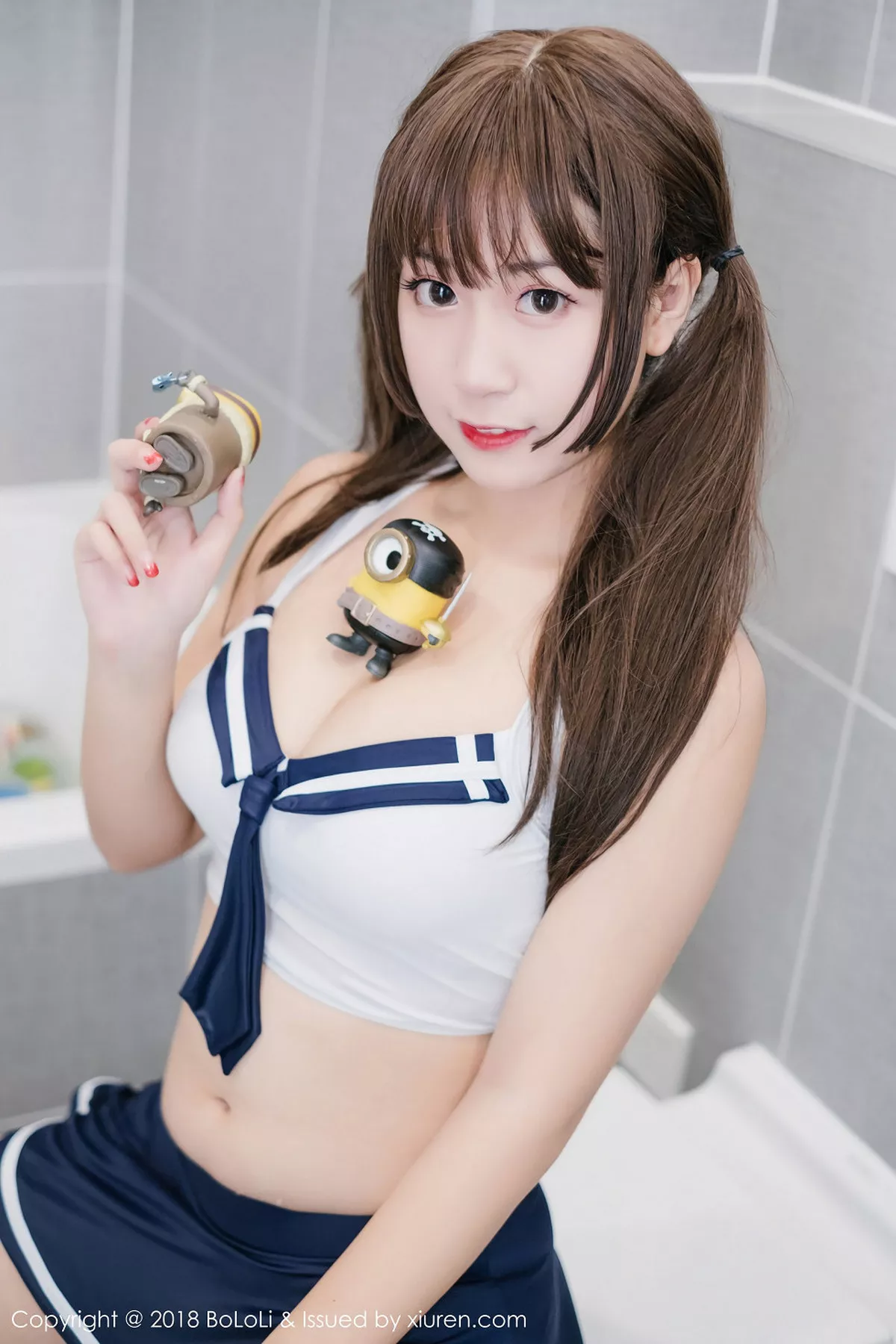 秀人集.com_[Tukmo兔几盟]Vol.115_美女主播猫九酱Sakura浴室里性感水手内衣湿身诱惑写真42P