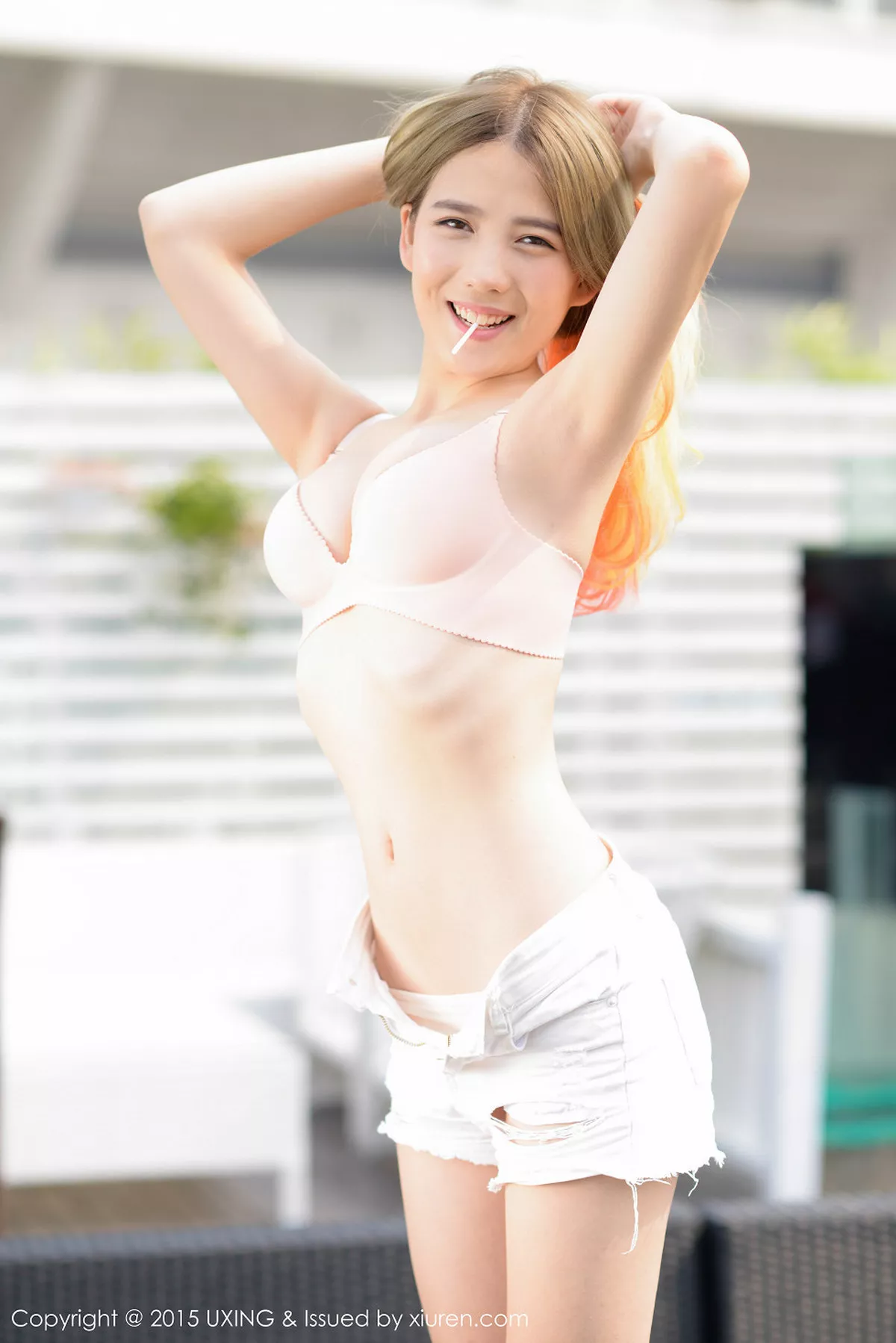 秀人集.com_[UXING优星馆]Vol.028_嫩模懒桃子居家私房粉红内衣秀迷人豪乳性感写真56P