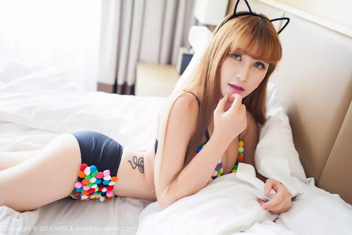 秀人集.com_[IMISS爱蜜社]Vol.025_嫩模LalaBaby啦啦猫女郎的性感比基尼豪乳诱惑写真55P