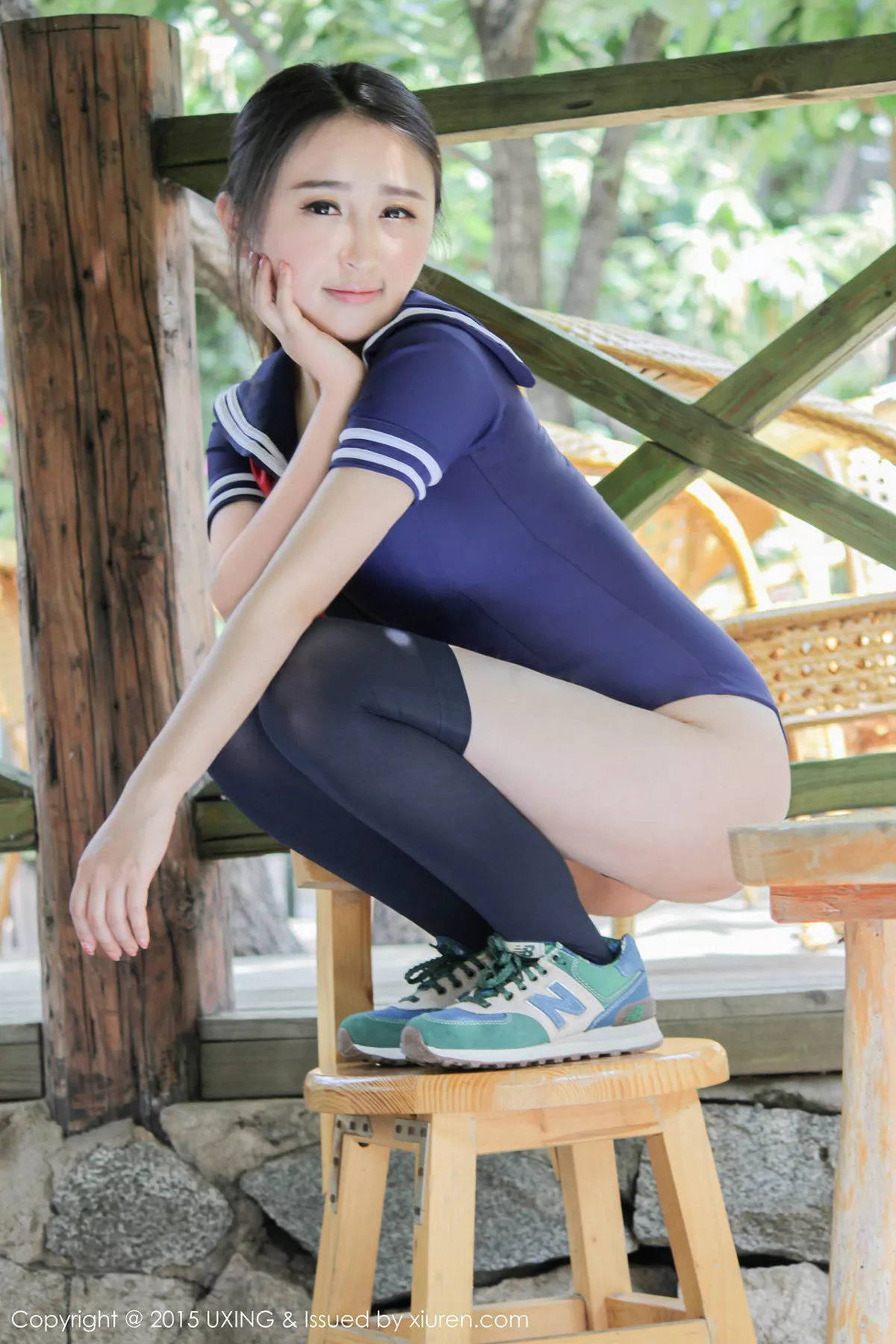 秀人集.com_[UXING优星馆]Vol.017_嫩模煊煊sunny爱吃棒棒糖的连体泳装妹子性感写真50P