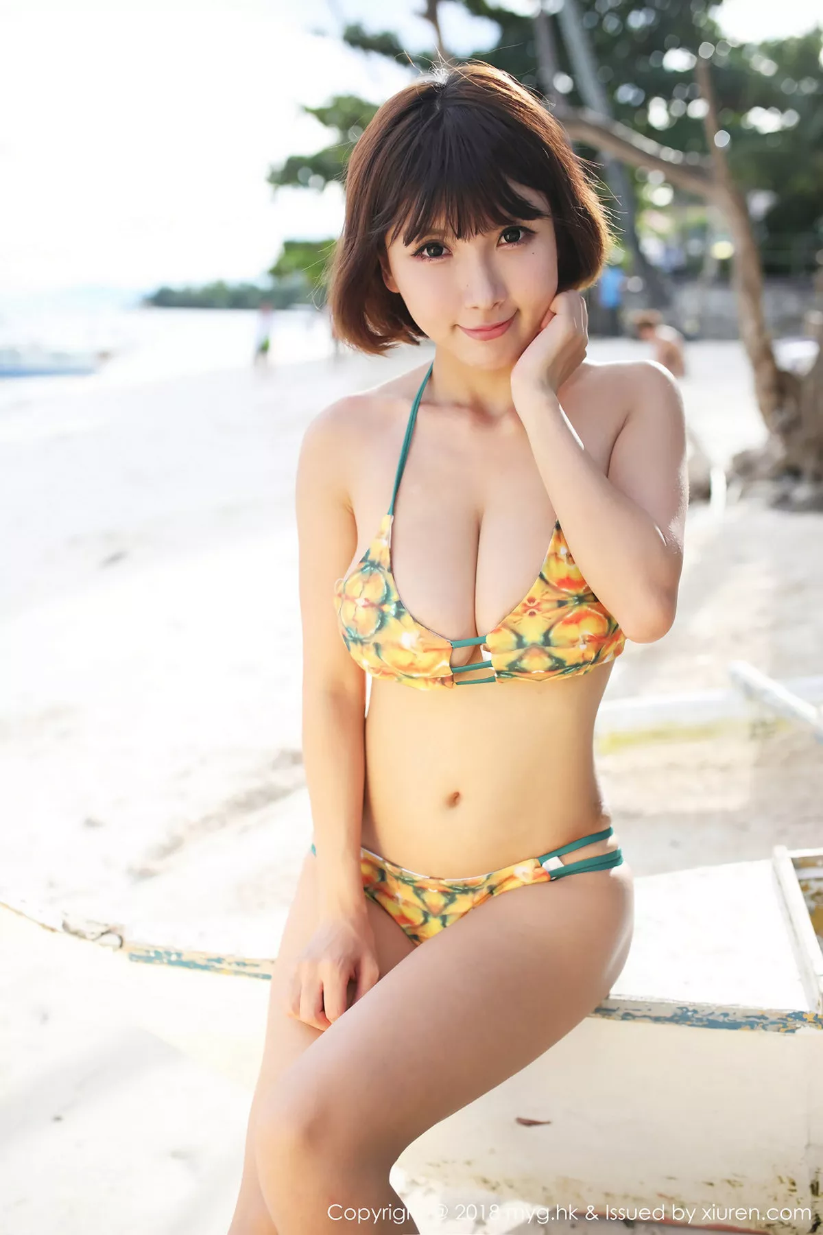 秀人集.com_[MyGirl美媛馆]Vol.283_女神晓茜sunny海边性感比基尼秀傲人胸器清爽迷人写真50P