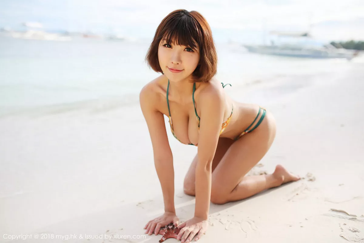 秀人集.com_[MyGirl美媛馆]Vol.283_女神晓茜sunny海边性感比基尼秀傲人胸器清爽迷人写真50P