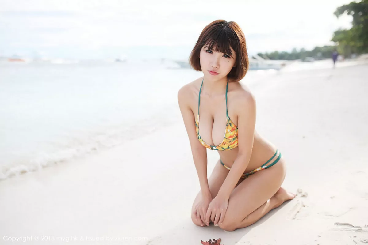 秀人集.com_[MyGirl美媛馆]Vol.283_女神晓茜sunny海边性感比基尼秀傲人胸器清爽迷人写真50P