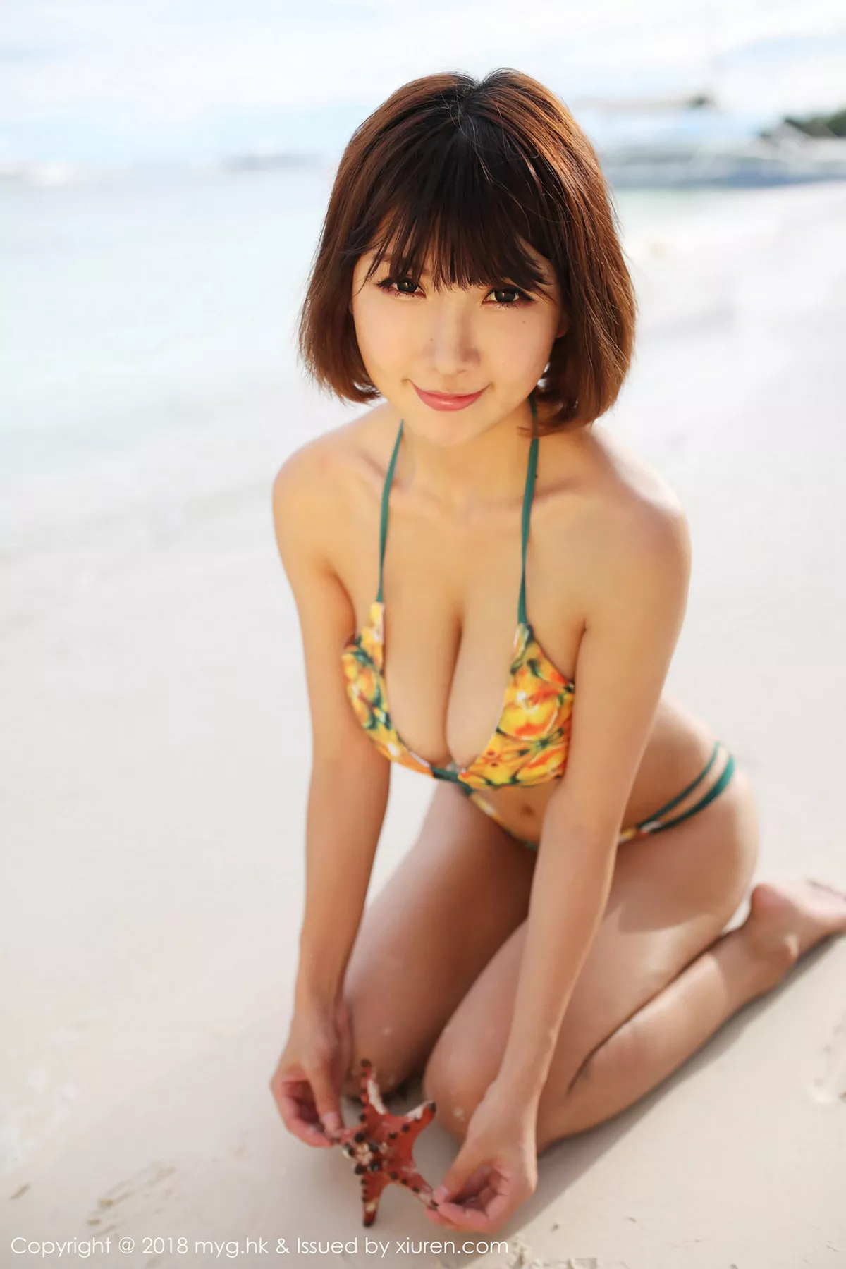 秀人集.com_[MyGirl美媛馆]Vol.283_女神晓茜sunny海边性感比基尼秀傲人胸器清爽迷人写真50P
