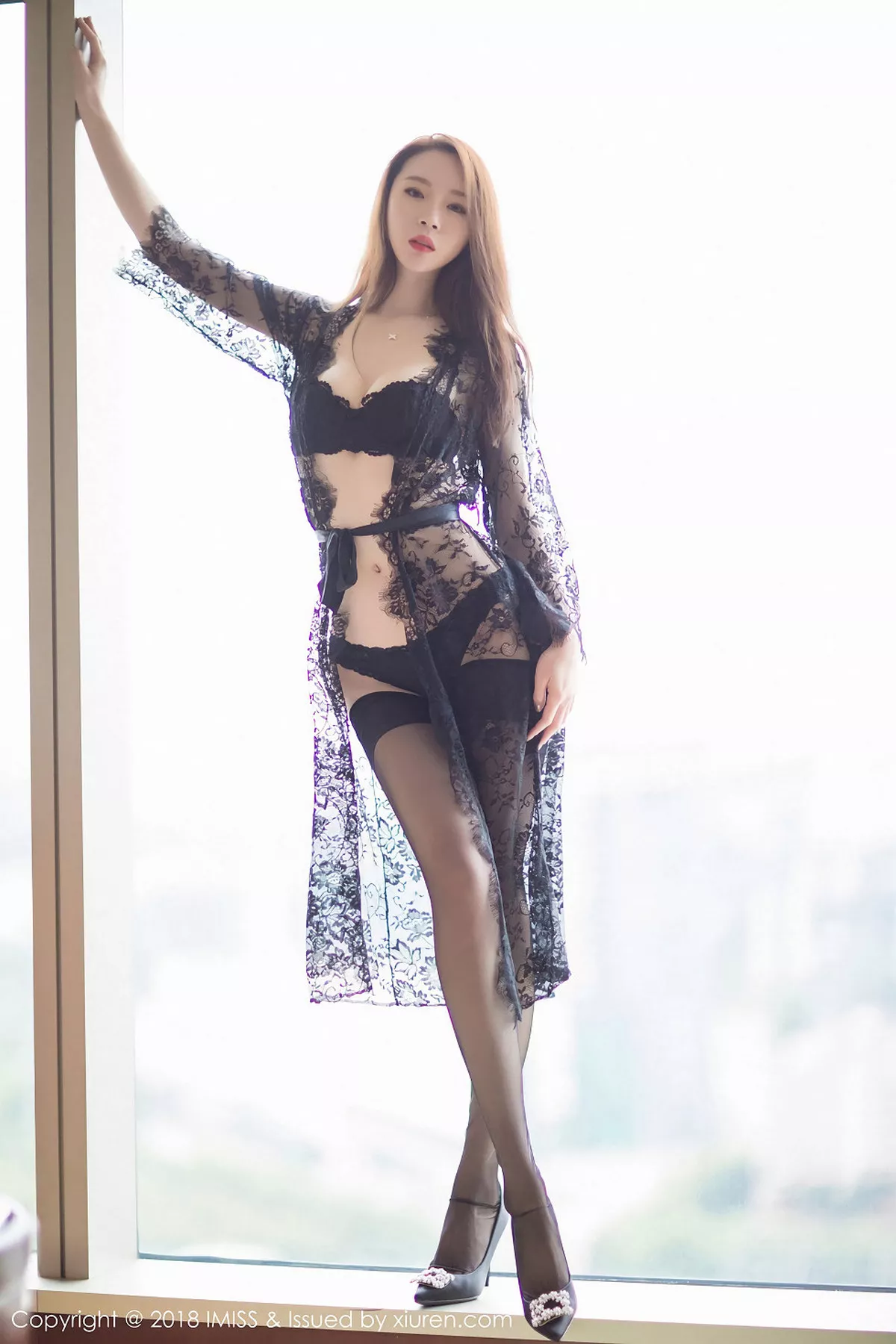 秀人集.com_[IMISS爱蜜社]Vol.234_高挑美女梦心月居家性感黑色内衣配黑丝袜妩媚诱惑写真58P