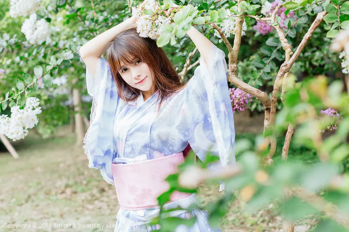 秀人集.com_[Tukmo兔几盟]Vol.118_嫩模夏美酱户外日系百花裙配白丝袜清新迷人写真61P