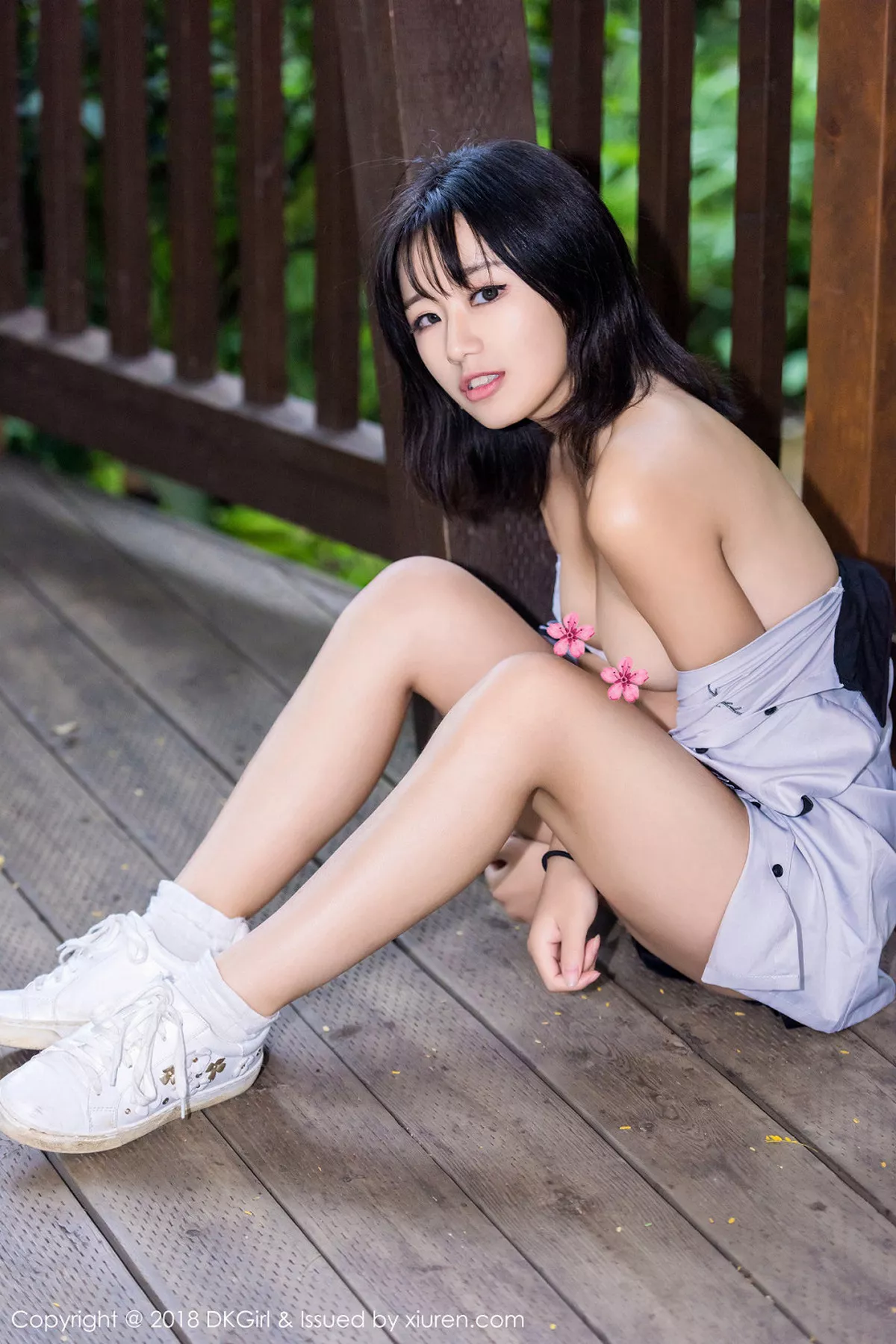 秀人集.com_[DKGirl御女郎]Vol.071_嫩模仓井优香户外粉色薄纱衣敞开真空露美乳撩人诱惑写真49P