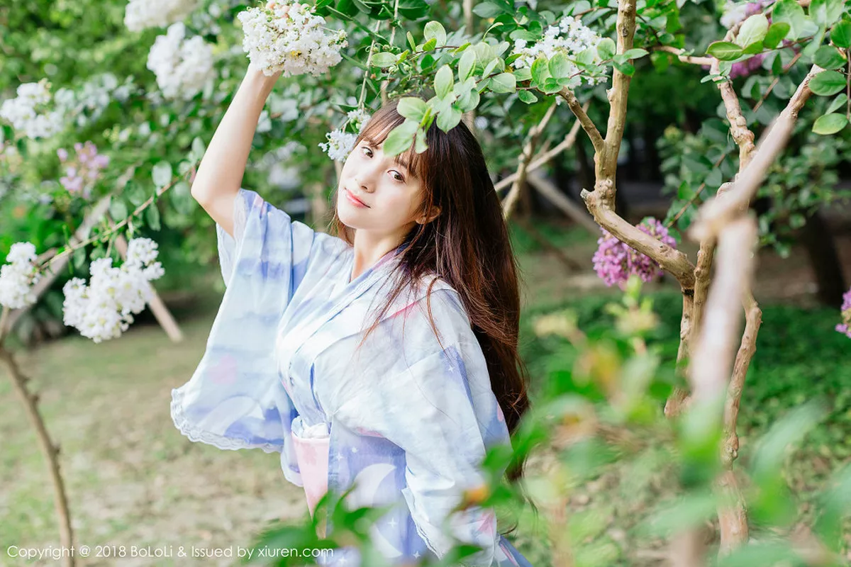 秀人集.com_[Tukmo兔几盟]Vol.118_嫩模夏美酱户外日系百花裙配白丝袜清新迷人写真61P
