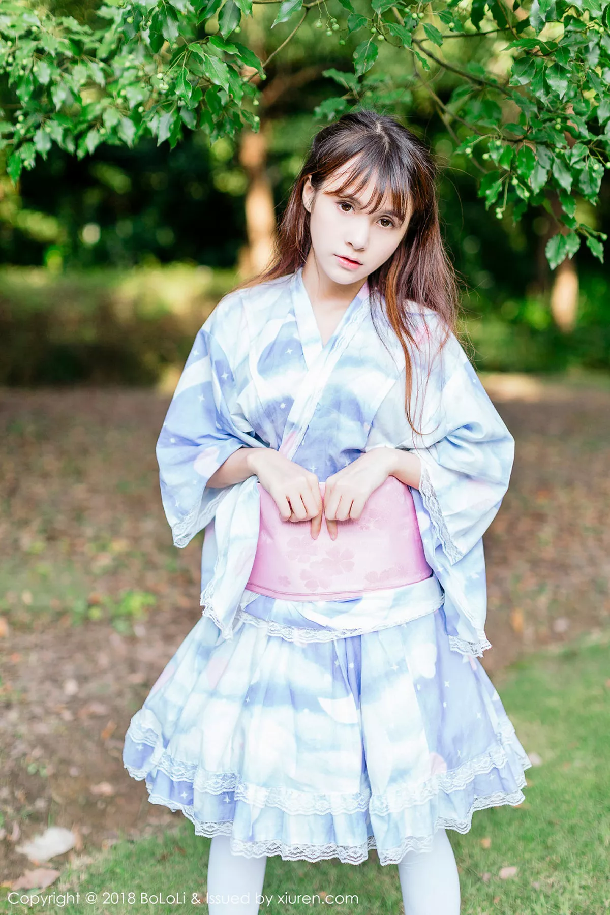 秀人集.com_[Tukmo兔几盟]Vol.118_嫩模夏美酱户外日系百花裙配白丝袜清新迷人写真61P
