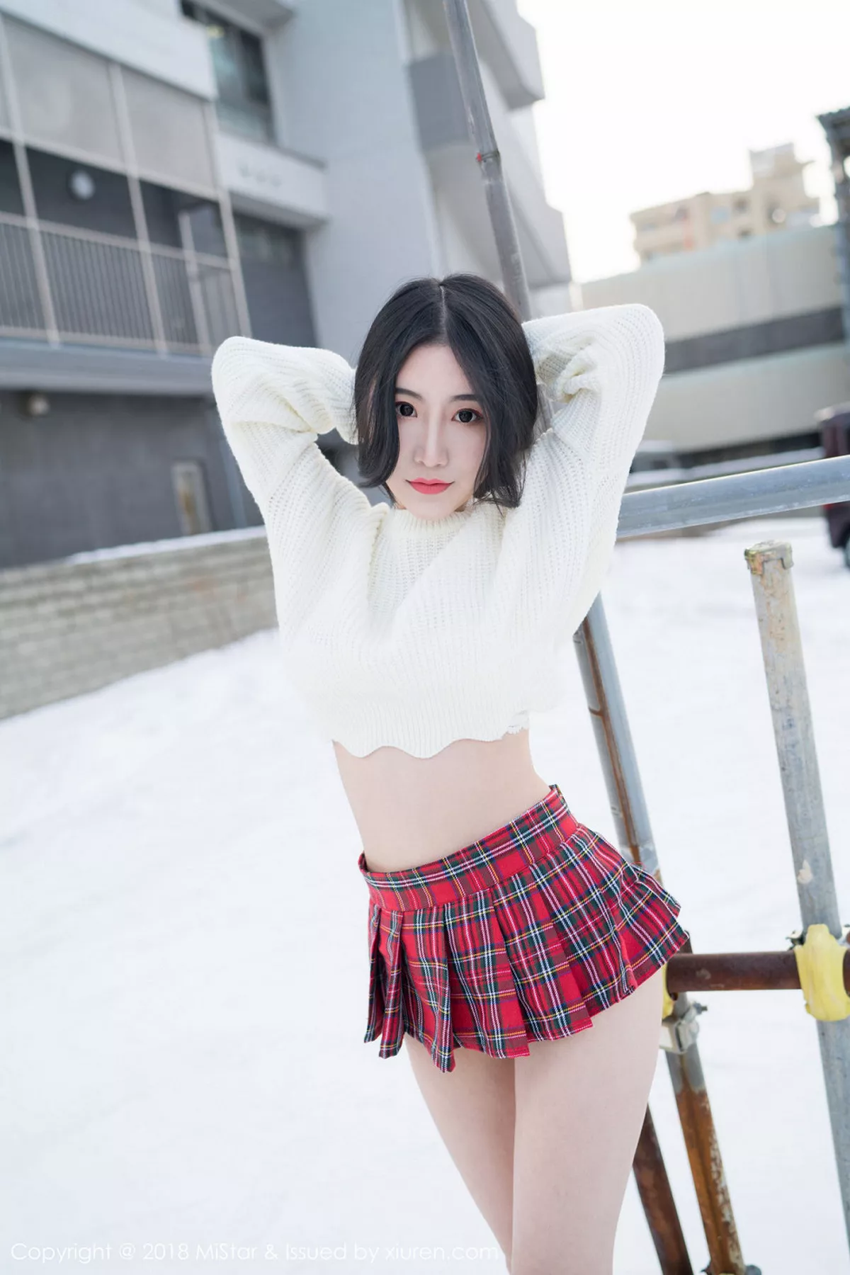 秀人集.com_[MiStar魅妍社]Vol.231_女神绯月樱-Cherr北海道旅拍室外冰天雪地超短裙诱惑写真39P